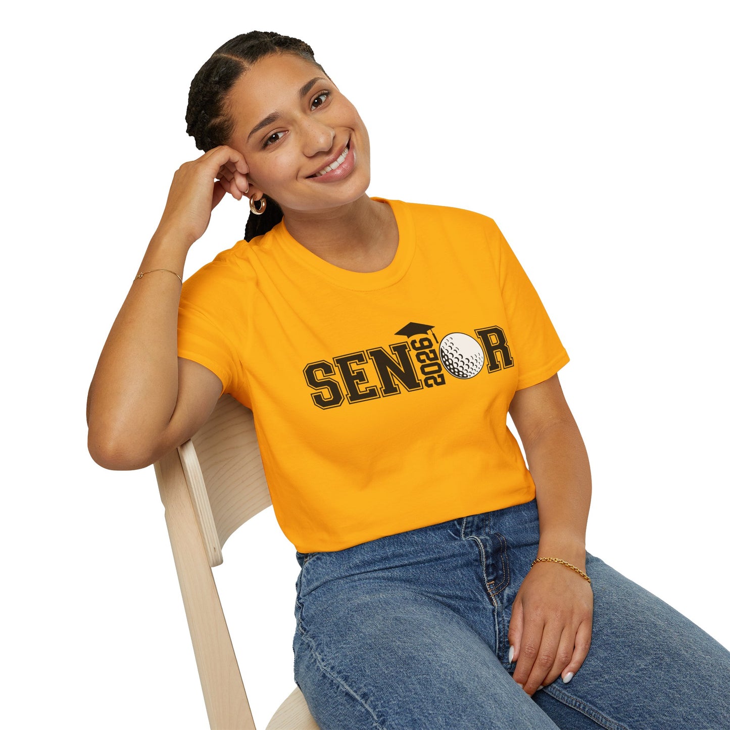 Senior Golf 2026 Unisex T-Shirt – Graduation Tee, Senior Shirt, Gift for Graduates, Class of 2026 Merchandise, Cool Casual Wear