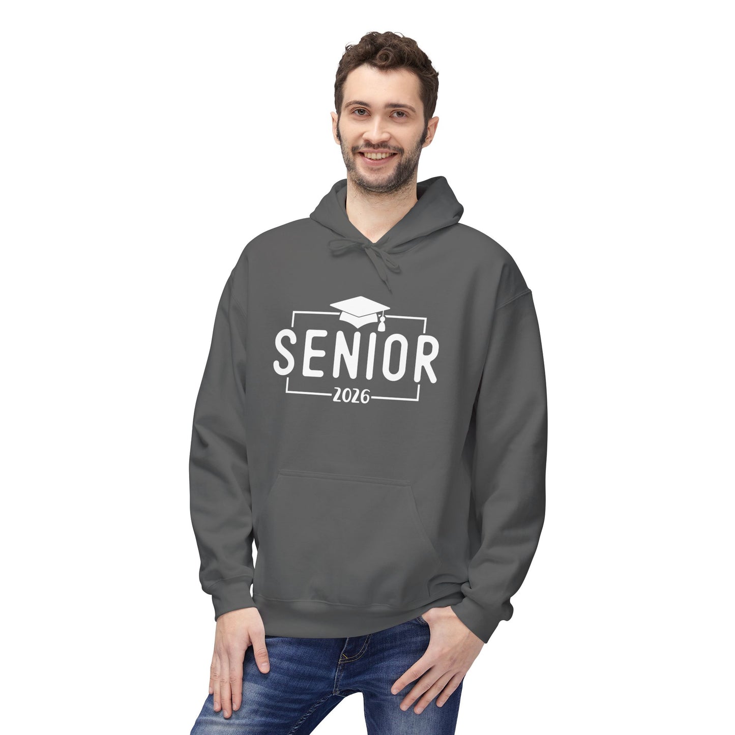 2026 Senior Unisex Midweight Fleece Hoodie, Graduation Gift, Class of 2026 Apparel, Cozy Hoodie, Unique Grad Clothing, High School Senior