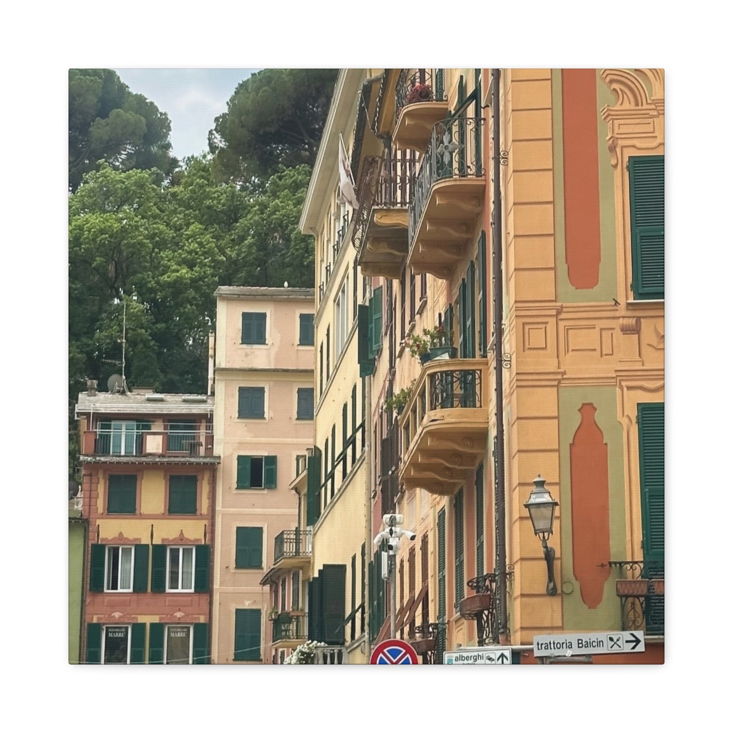 Italian Balcony Wall Decor, Home Decor, Gift for Art Lovers, Cozy Aesthetic, Travel Inspiration