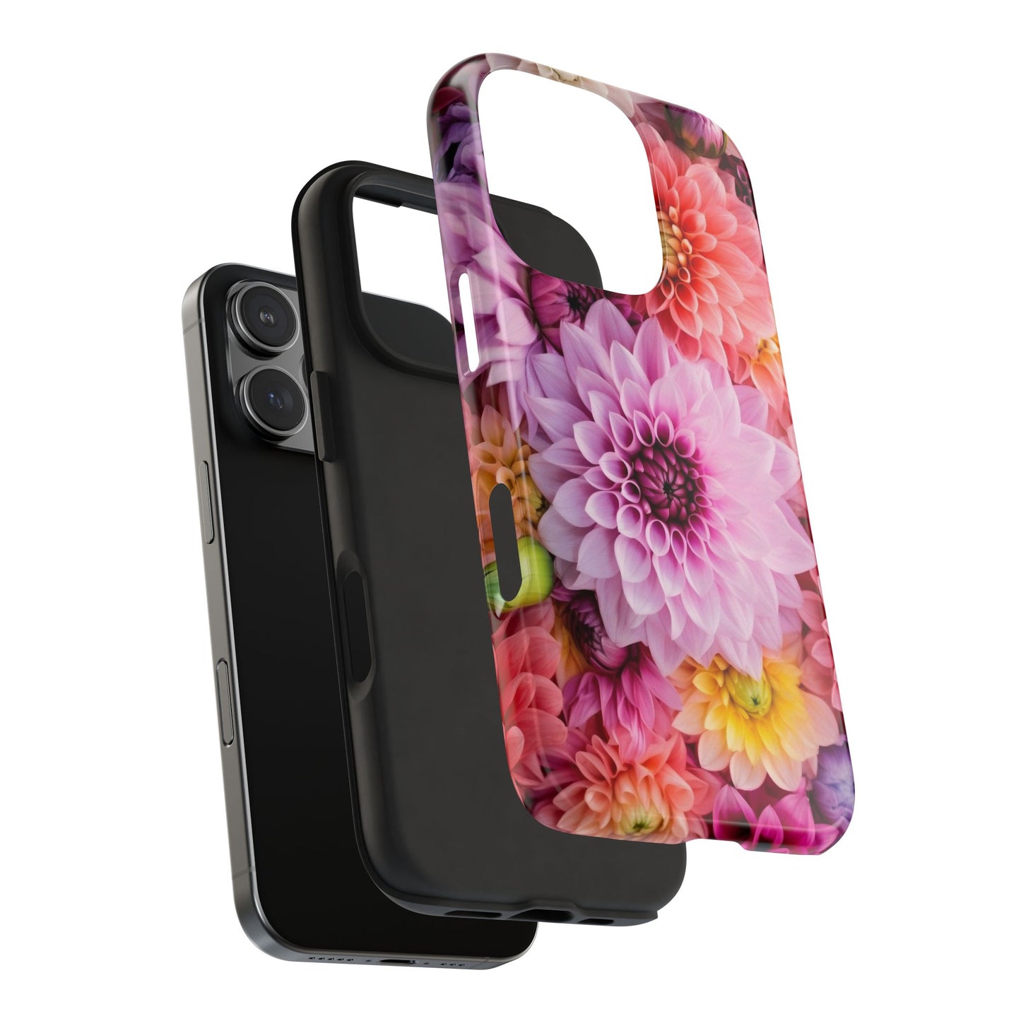 Floral Tough Phone Cases, Durable Phone Cover, Flower Print Case, Gift for Her, Spring Accessories, Custom Phone Case