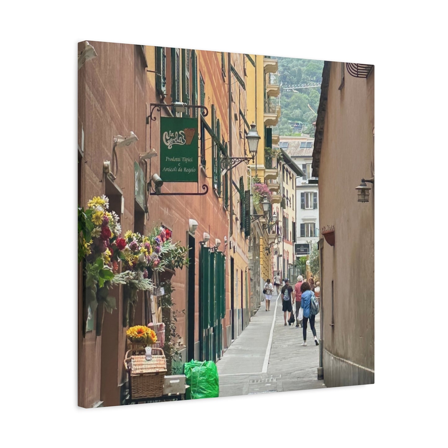 Charming Italy Street Scene Canvas Wall Art, Home Decor, Gift for Art Lovers, Cozy Living Room Decoration, Gallery Wall Accent