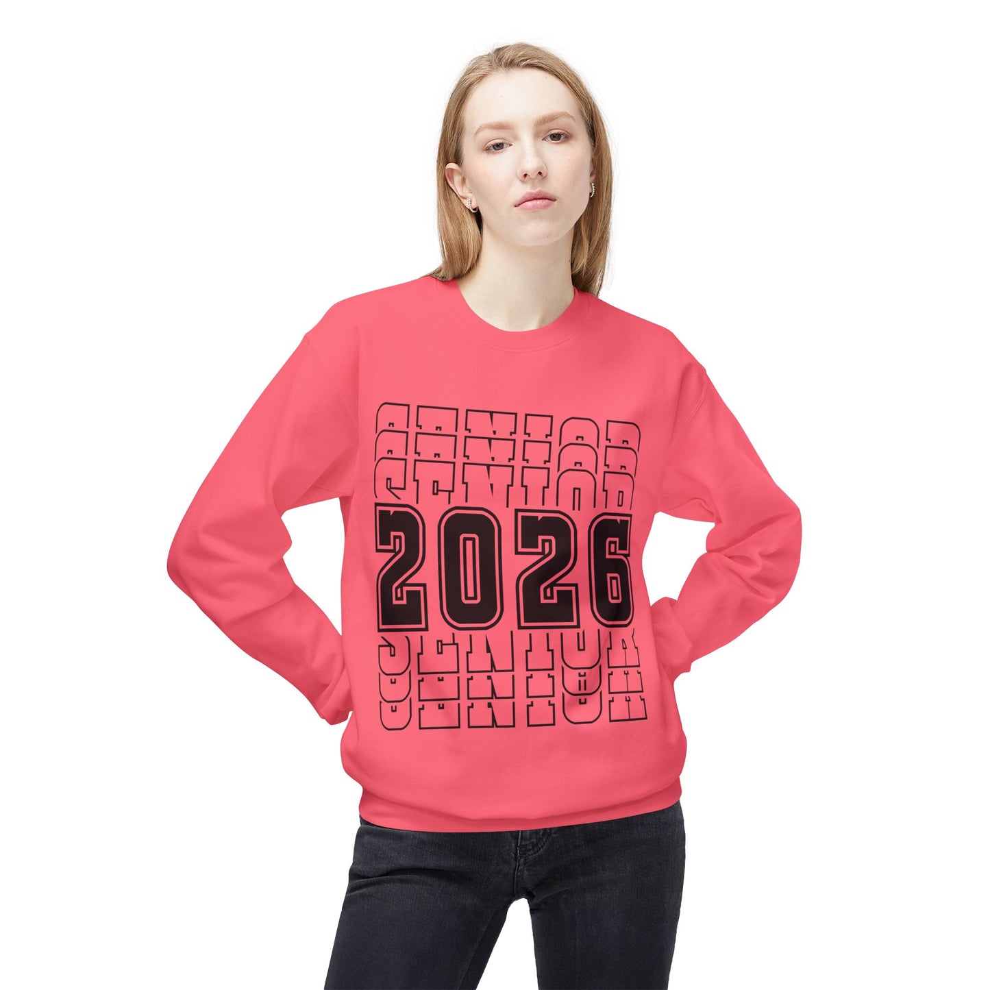 Stylish Senior Sweatshirt for Class of 2026, Unisex Crewneck, Graduation Gift, College Bound, Cozy Apparel, Trendy Layering Piece
