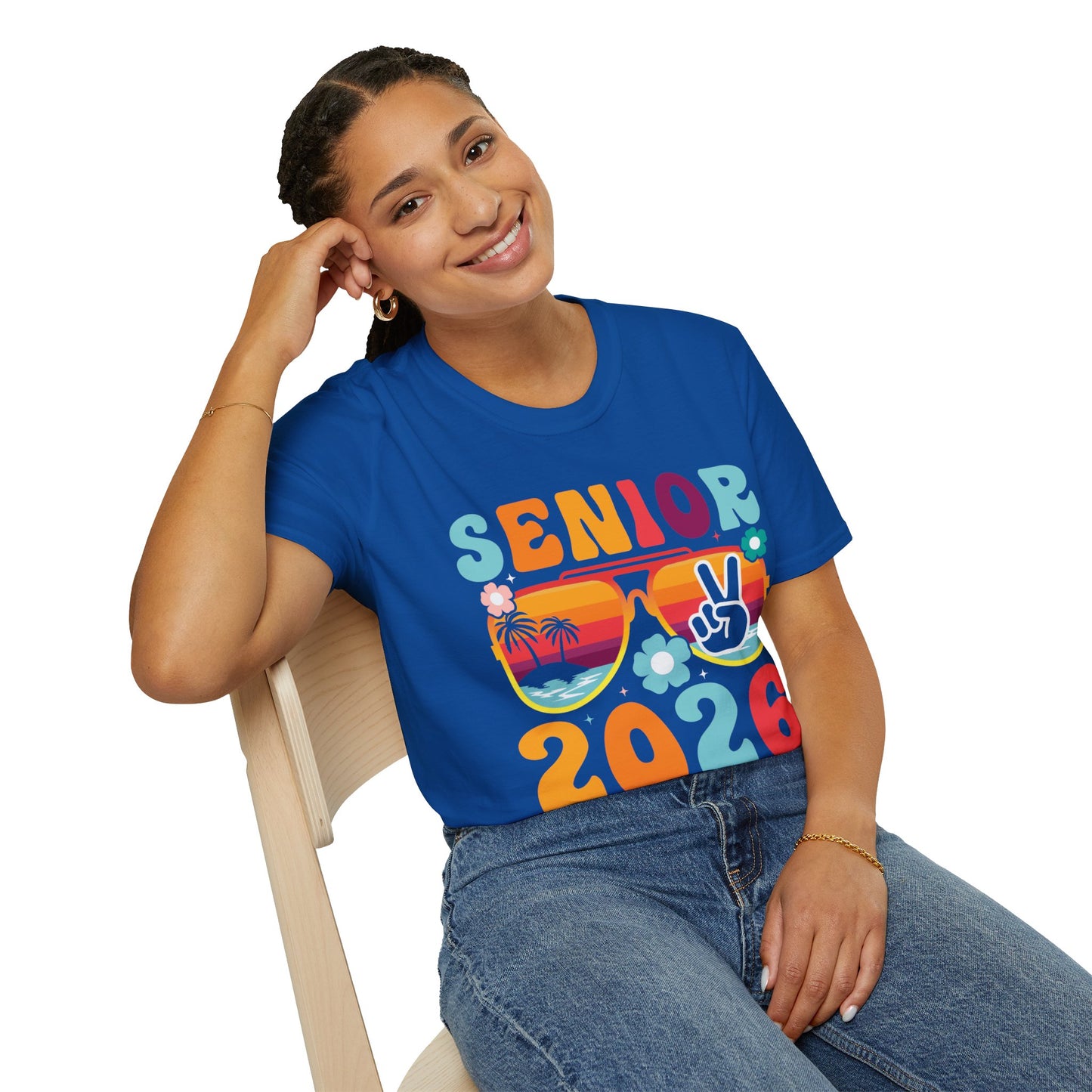 2026 Senior T-Shirt, Unisex Softstyle Tee, Graduation Gift, Summer Vibes Shirt, Class of 2026, Senior Celebration Apparel
