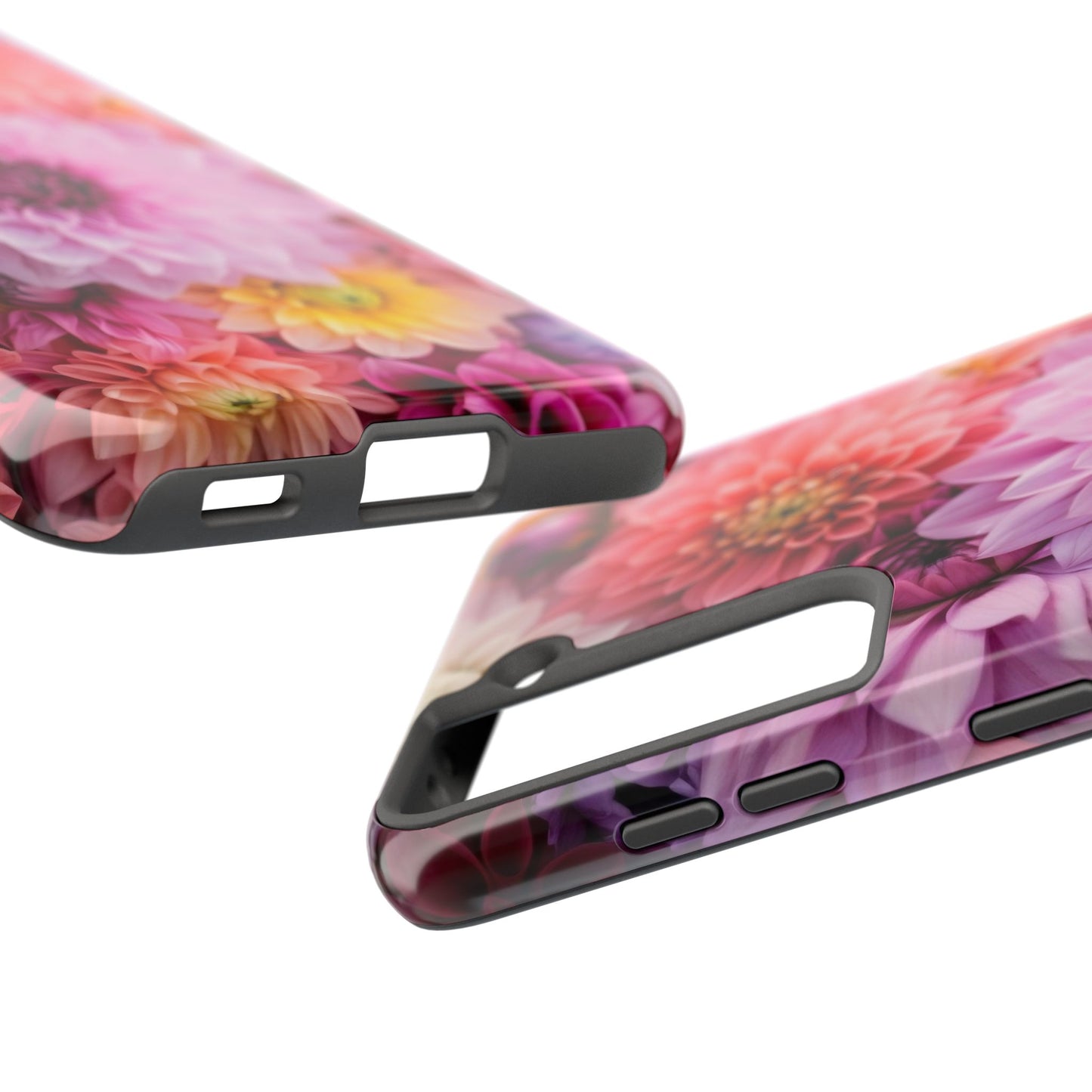 Floral Tough Phone Cases, Durable Phone Cover, Flower Print Case, Gift for Her, Spring Accessories, Custom Phone Case