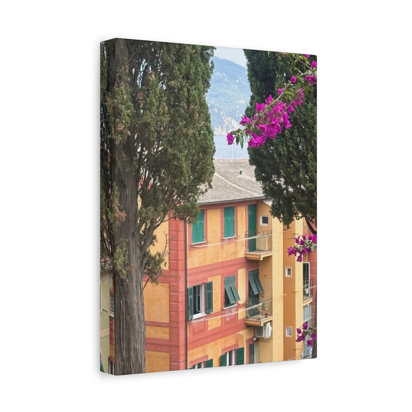 Italian Home and Country SideMatte Canvas Wall Art, Floral Home Decor, Artistic Stretched Canvas, Botanical Print, Modern Wall Decor