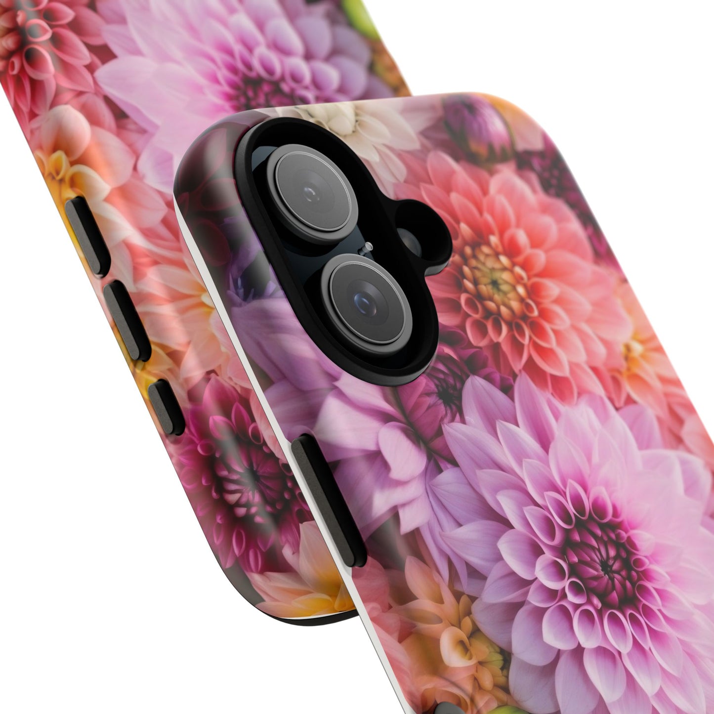 Floral iPhone Case, Tough Floral Phone Cover, Flower Pattern Case, Spring Design, Gift for Her, Durable Phone Accessory