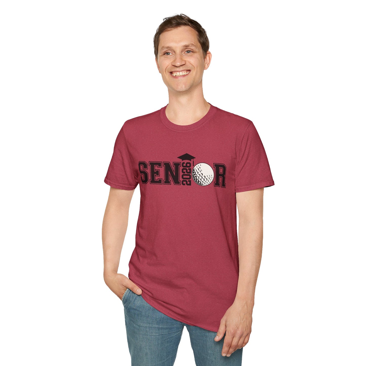 Senior Golf 2026 Unisex T-Shirt – Graduation Tee, Senior Shirt, Gift for Graduates, Class of 2026 Merchandise, Cool Casual Wear