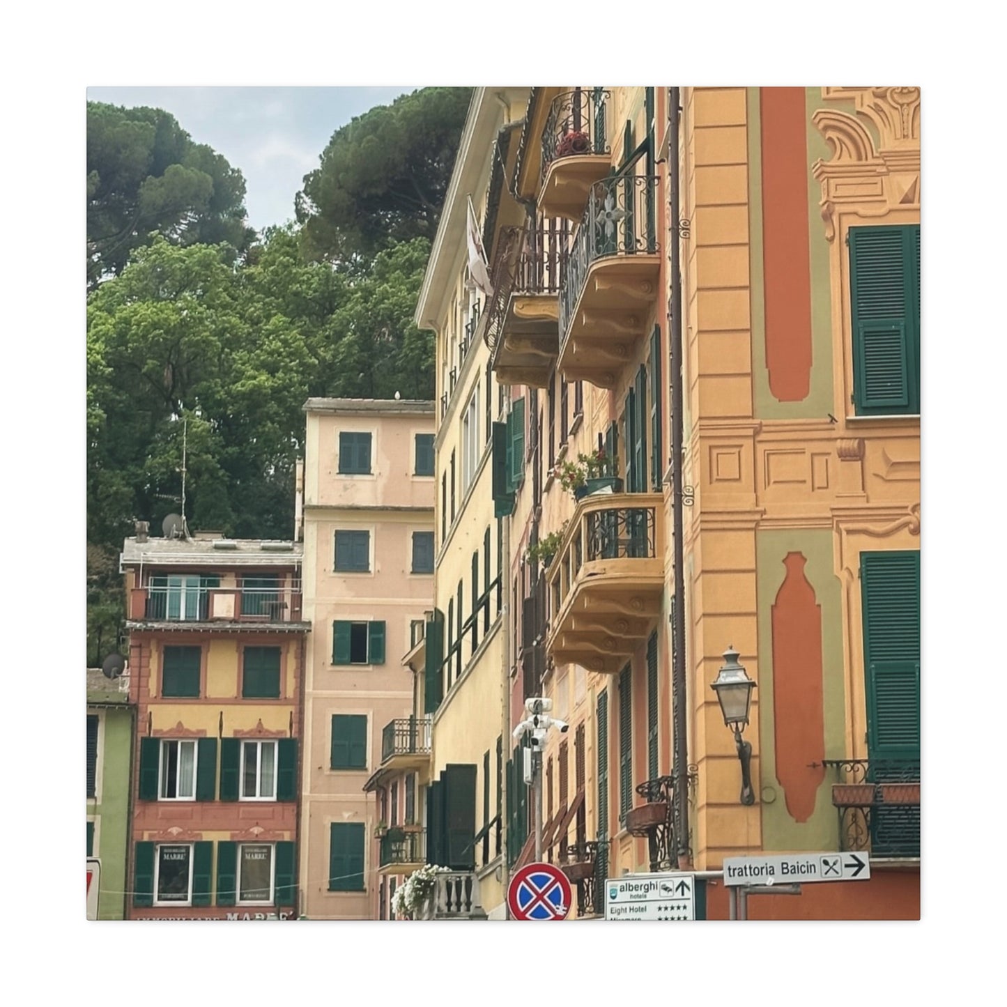 Italian Balcony Wall Decor, Home Decor, Gift for Art Lovers, Cozy Aesthetic, Travel Inspiration