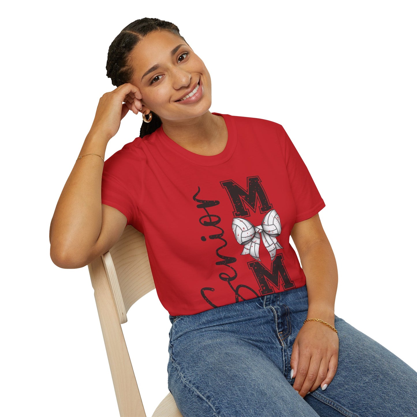 Senior Volleyball Mom 2026 Unisex Softstyle T-Shirt