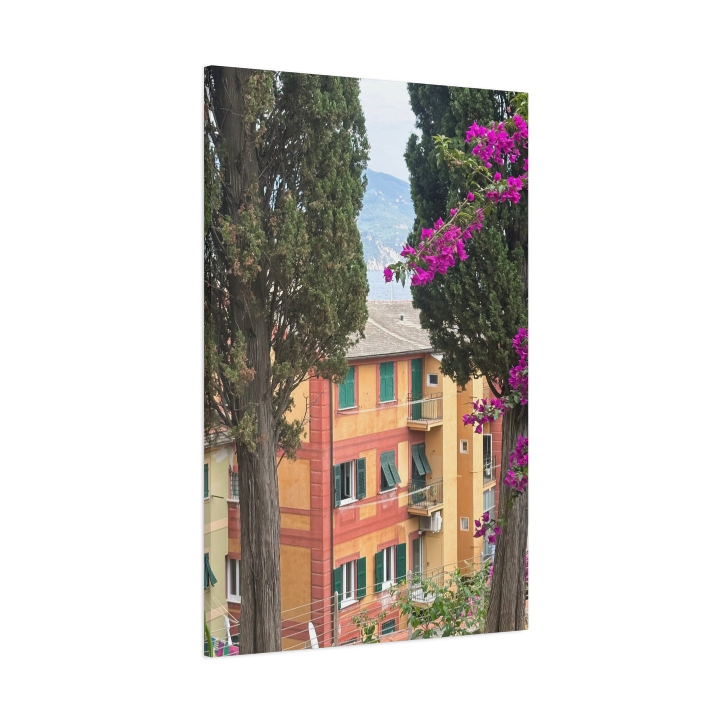 Italian Home and Country SideMatte Canvas Wall Art, Floral Home Decor, Artistic Stretched Canvas, Botanical Print, Modern Wall Decor