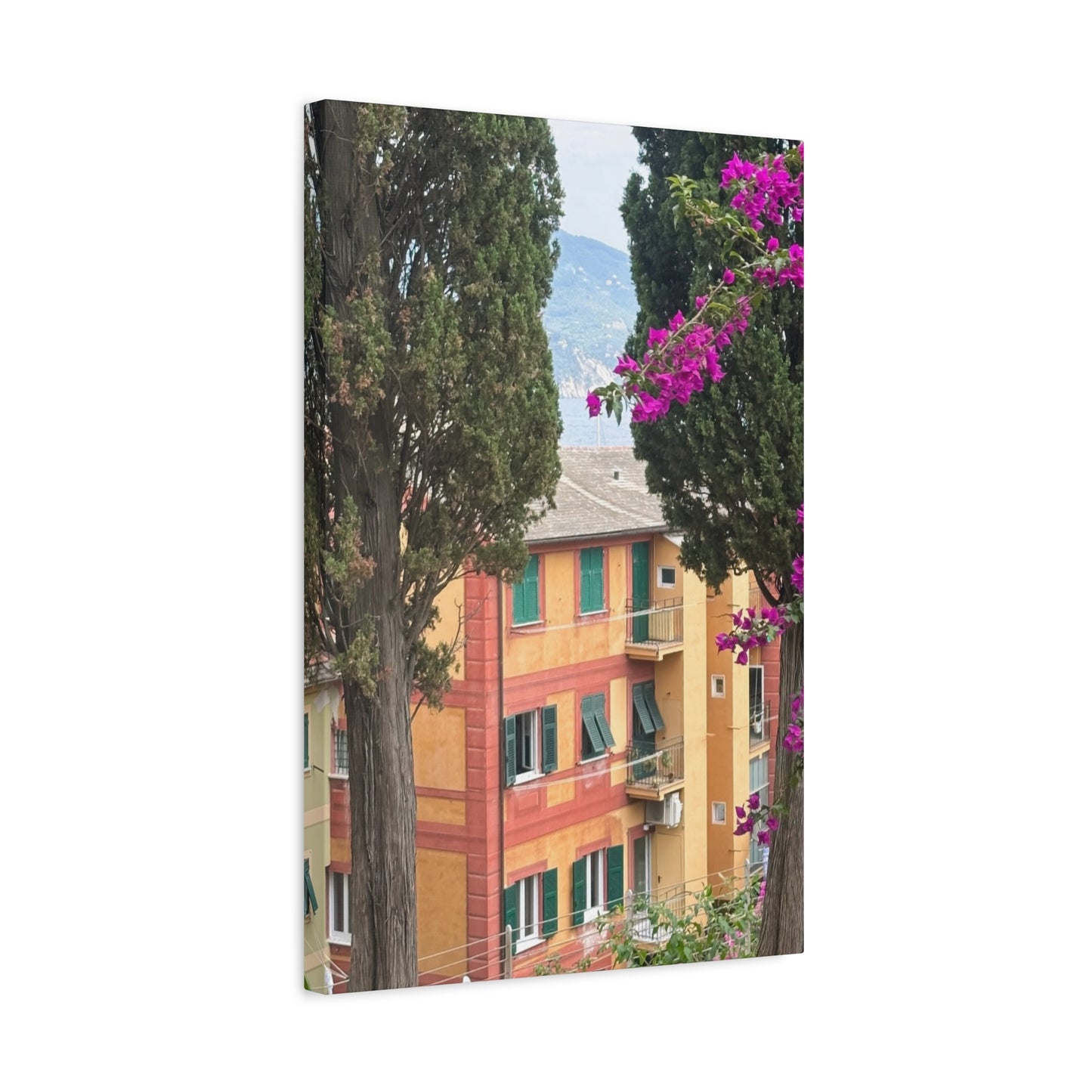 Italian Home and Country SideMatte Canvas Wall Art, Floral Home Decor, Artistic Stretched Canvas, Botanical Print, Modern Wall Decor