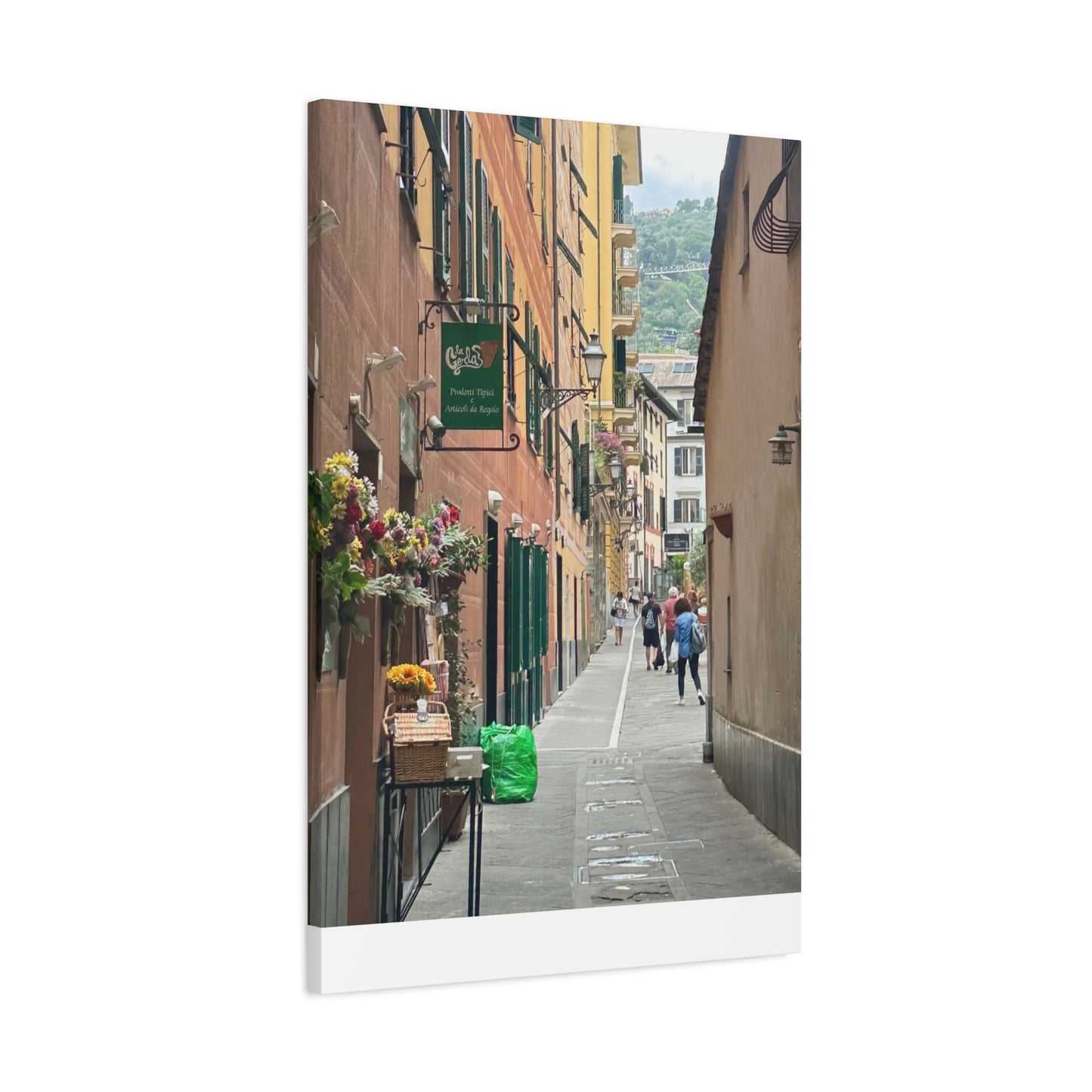 Charming Italy Street Scene Canvas Wall Art, Home Decor, Gift for Art Lovers, Cozy Living Room Decoration, Gallery Wall Accent