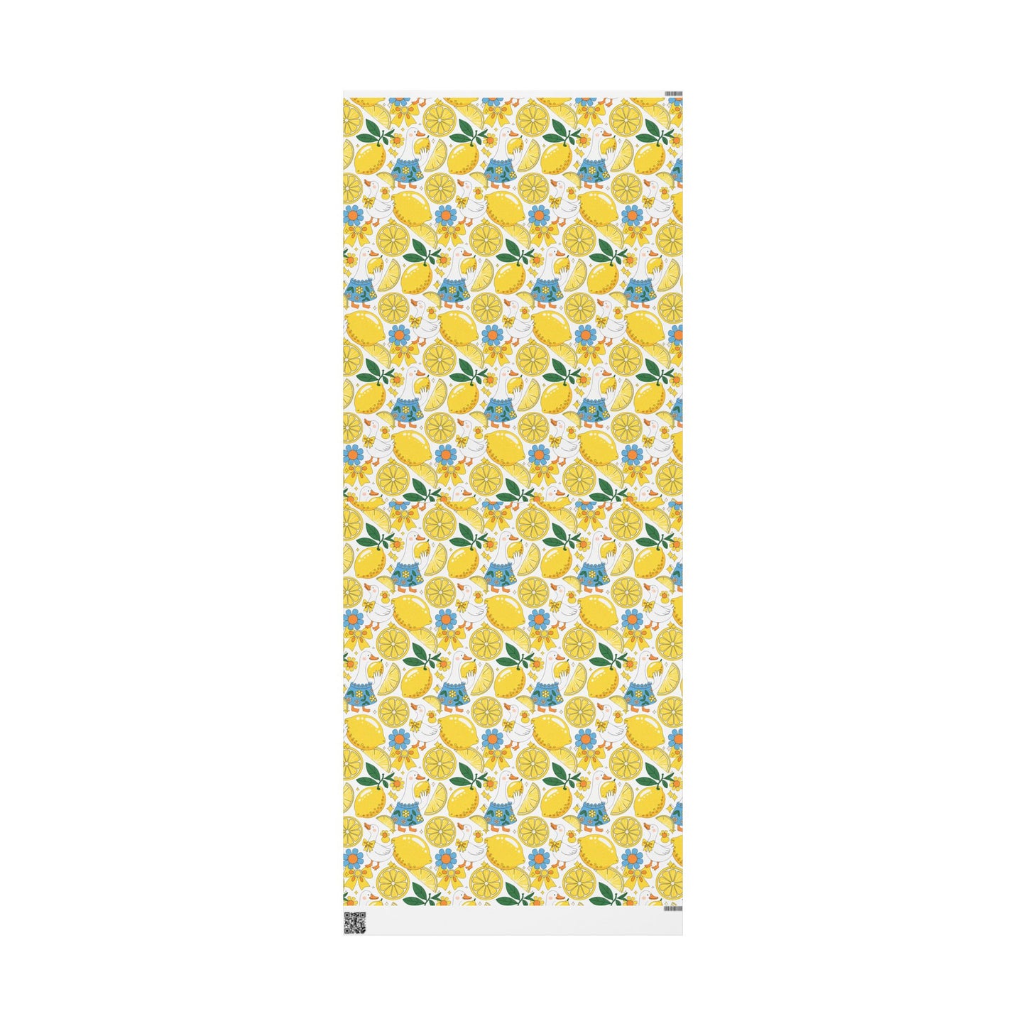 Vibrant Lemon Wrapping Paper, Gift Wrap for Birthdays, Parties, Baby Showers, DIY Crafts, Summer Celebrations, Floral Design