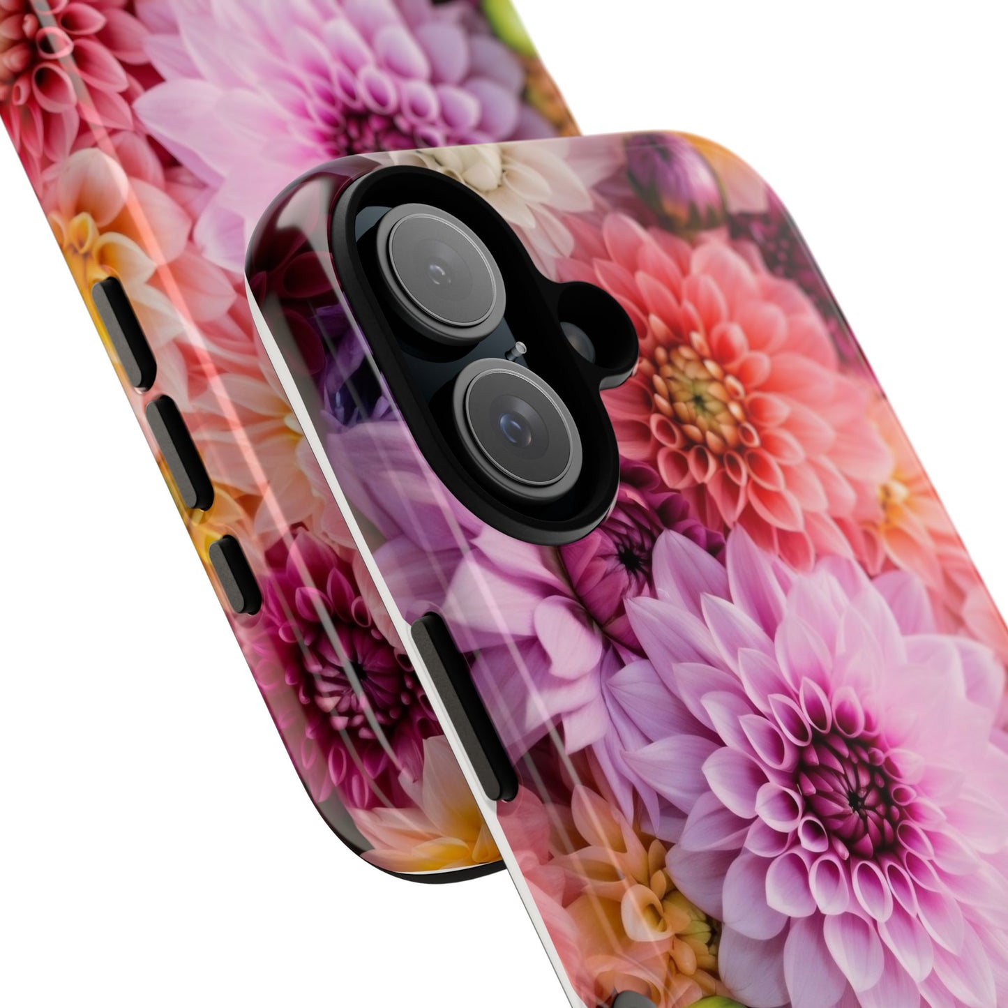 Floral iPhone Case, Tough Floral Phone Cover, Flower Pattern Case, Spring Design, Gift for Her, Durable Phone Accessory