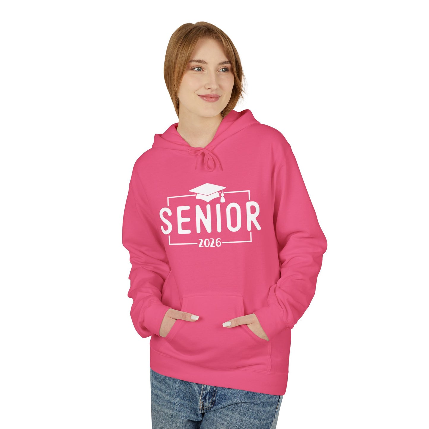 2026 Senior Unisex Midweight Fleece Hoodie, Graduation Gift, Class of 2026 Apparel, Cozy Hoodie, Unique Grad Clothing, High School Senior
