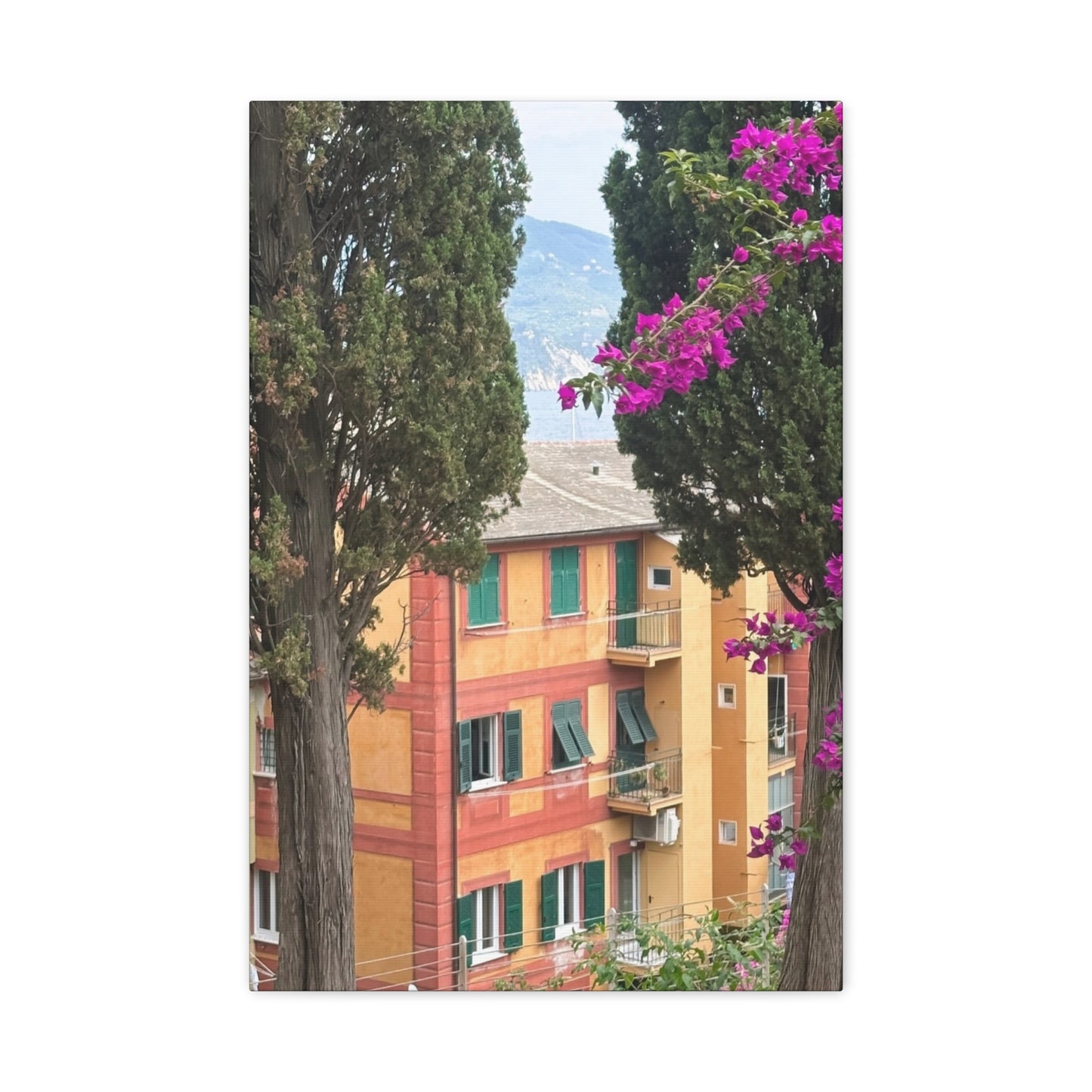Italian Home and Country SideMatte Canvas Wall Art, Floral Home Decor, Artistic Stretched Canvas, Botanical Print, Modern Wall Decor