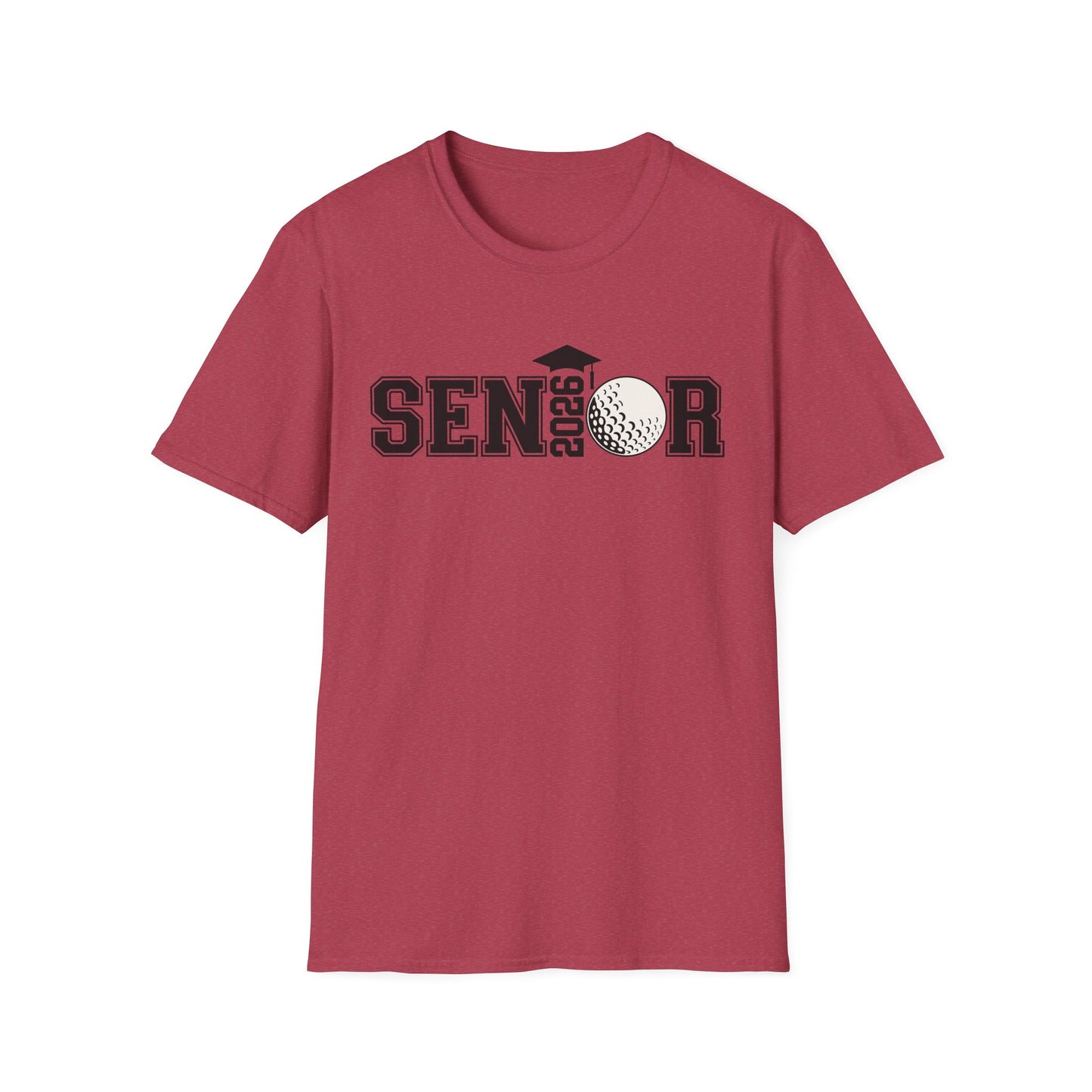 Senior Golf 2026 Unisex T-Shirt – Graduation Tee, Senior Shirt, Gift for Graduates, Class of 2026 Merchandise, Cool Casual Wear
