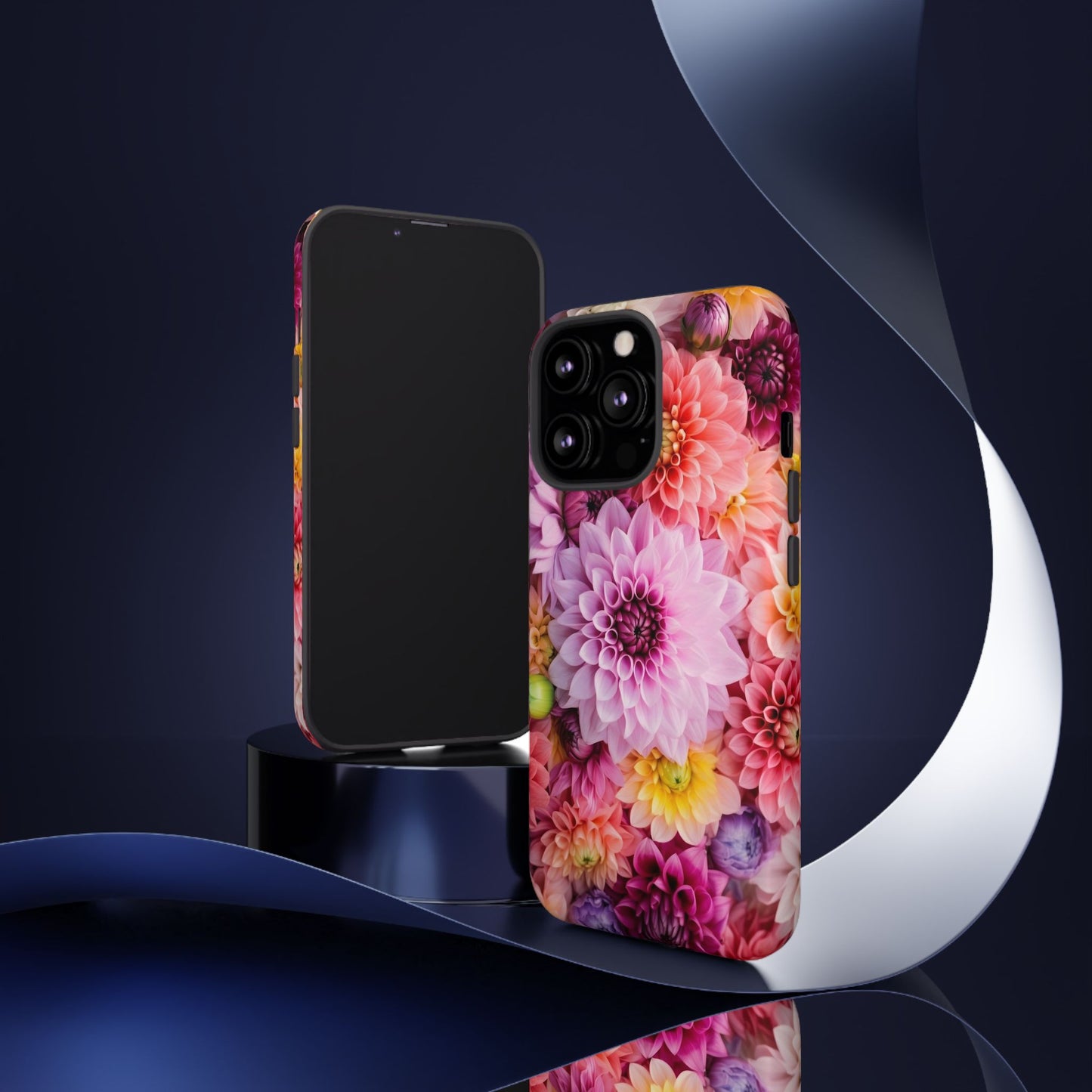 Floral iPhone Case, Tough Floral Phone Cover, Flower Pattern Case, Spring Design, Gift for Her, Durable Phone Accessory