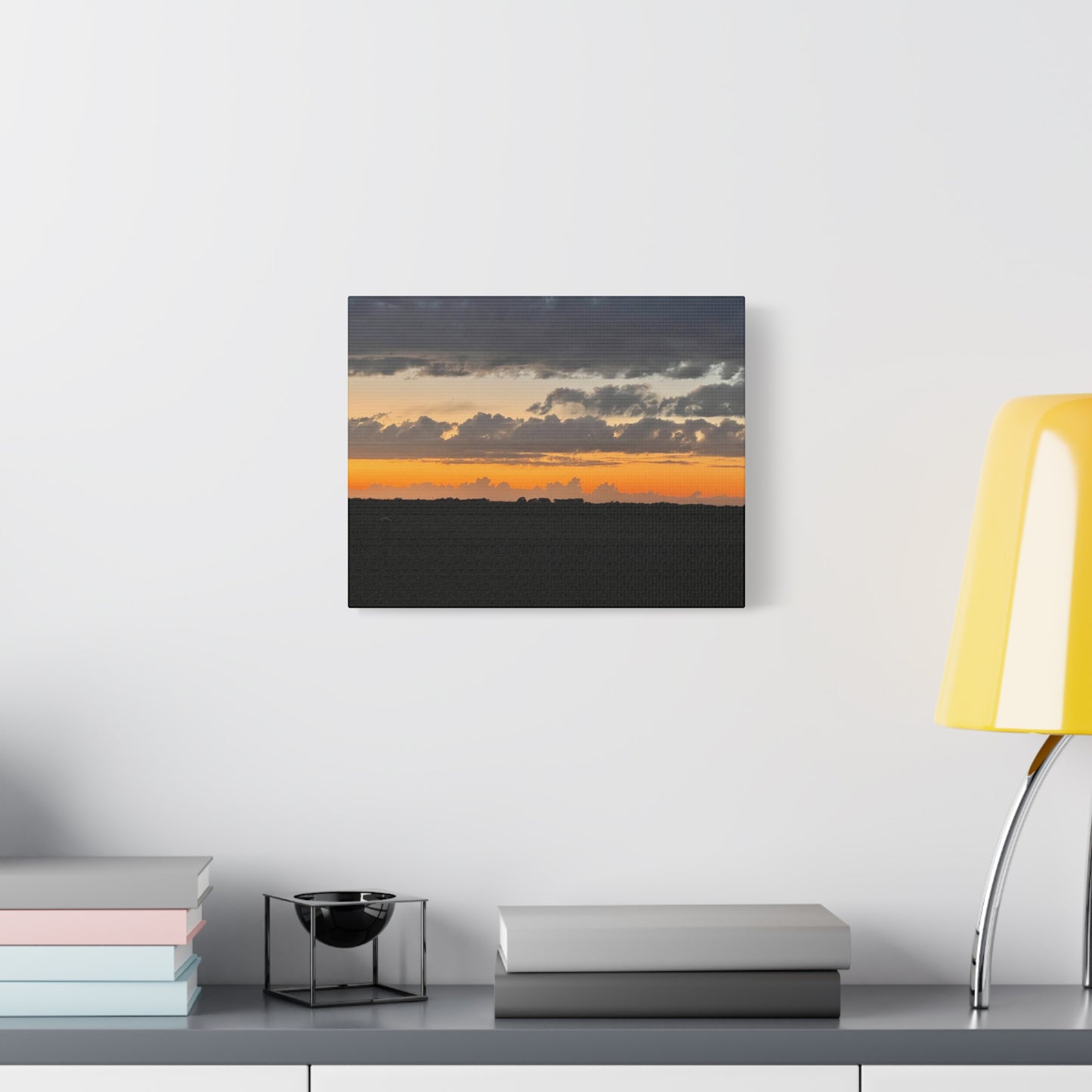 Sunset Canvas Art Print, Wall Decor for Home, Gift for Nature Lovers, Modern Art, Vibrant Landscape, Living Room Decor