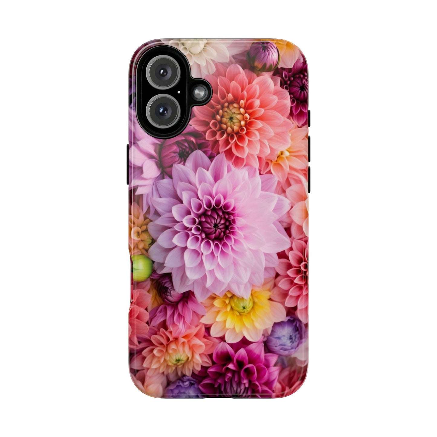 Floral iPhone Case, Tough Floral Phone Cover, Flower Pattern Case, Spring Design, Gift for Her, Durable Phone Accessory