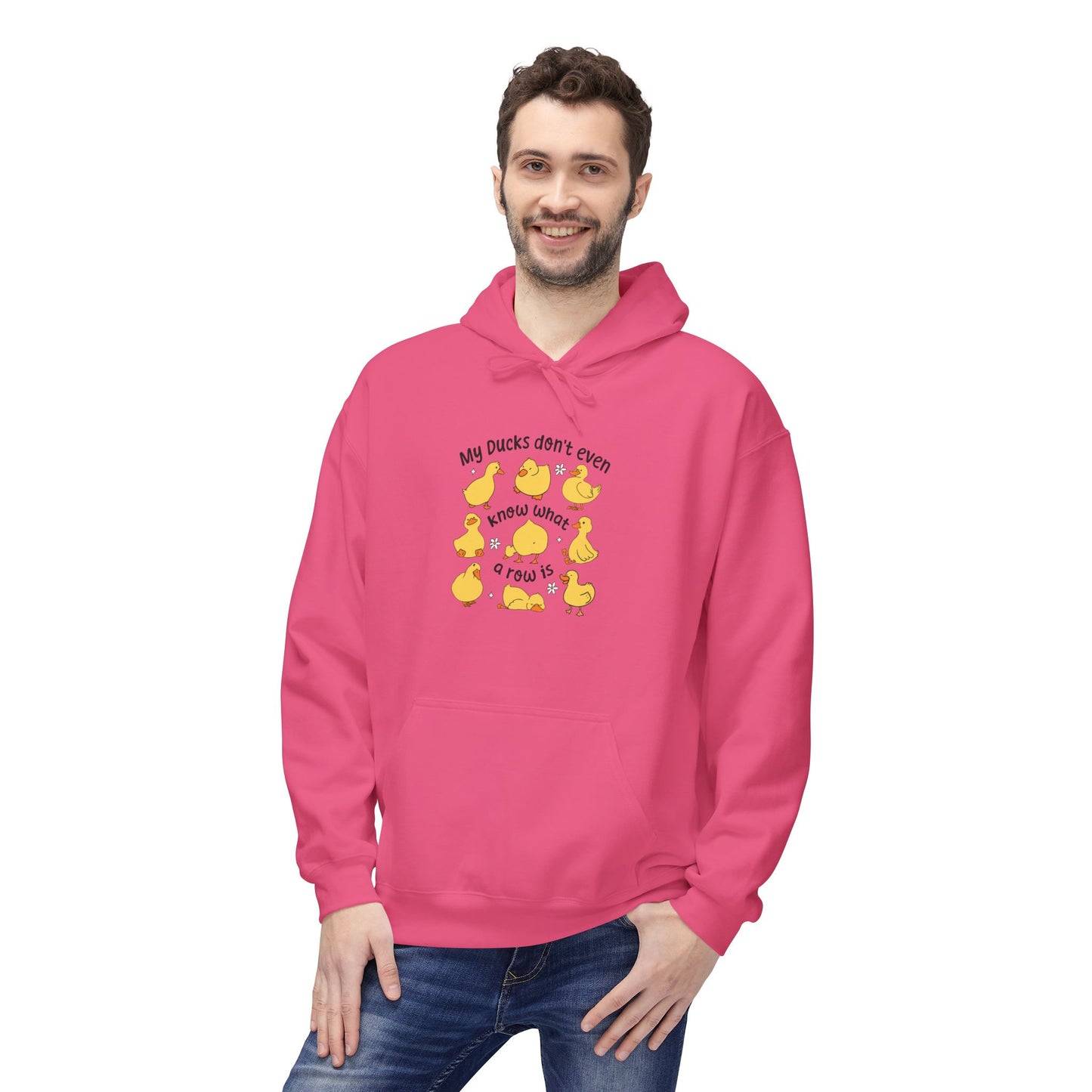 My Duck Didn’t Even Fleece Hoodie, Cozy Animal Lover Gift, Fun Birthday Present, Cute Casual Wear, Duck-Themed Apparel, Warm Hoodie