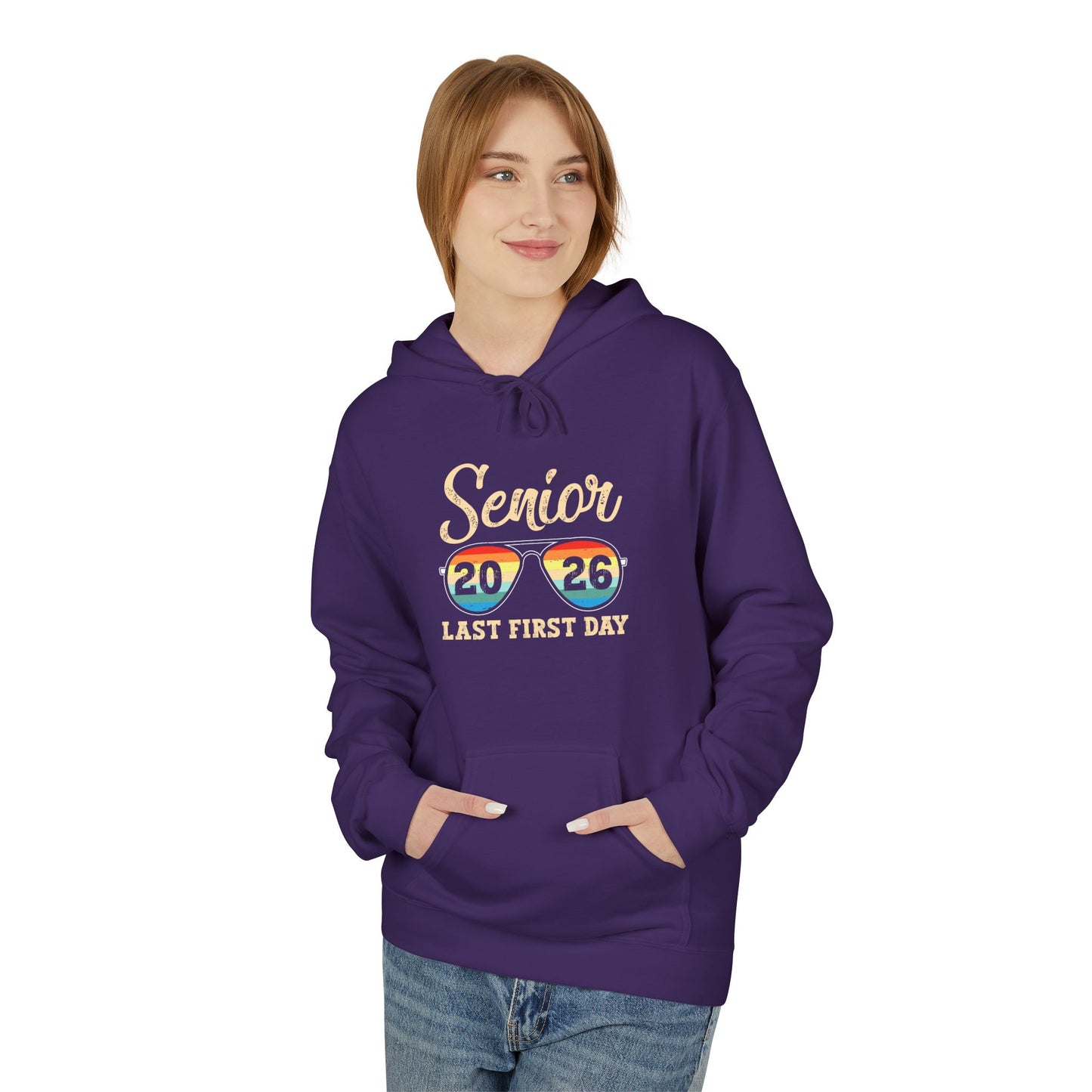 Senior Last First Day Hoodie, Graduation Gift, Class of 2024 Sweatshirt, College Bound Apparel, Unisex Fleece Hoodie