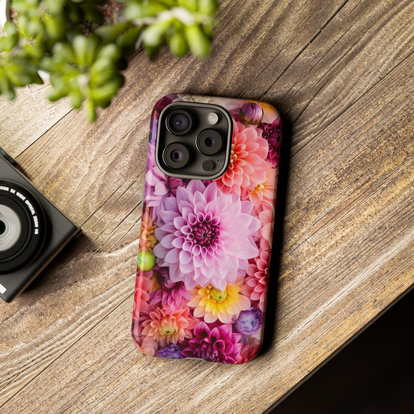 Floral iPhone Case, Tough Floral Phone Cover, Flower Pattern Case, Spring Design, Gift for Her, Durable Phone Accessory