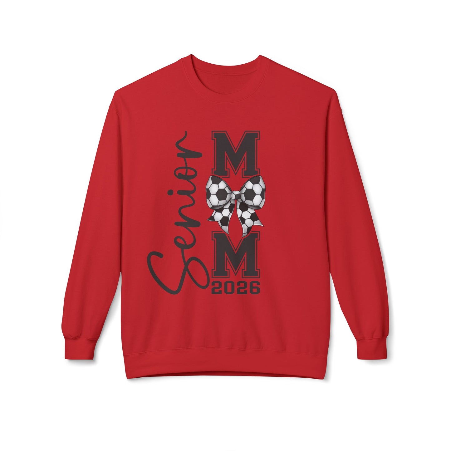 Senior Soccer Mom 2026Crewneck Sweatshirt | Unisex Fleece Pullover |