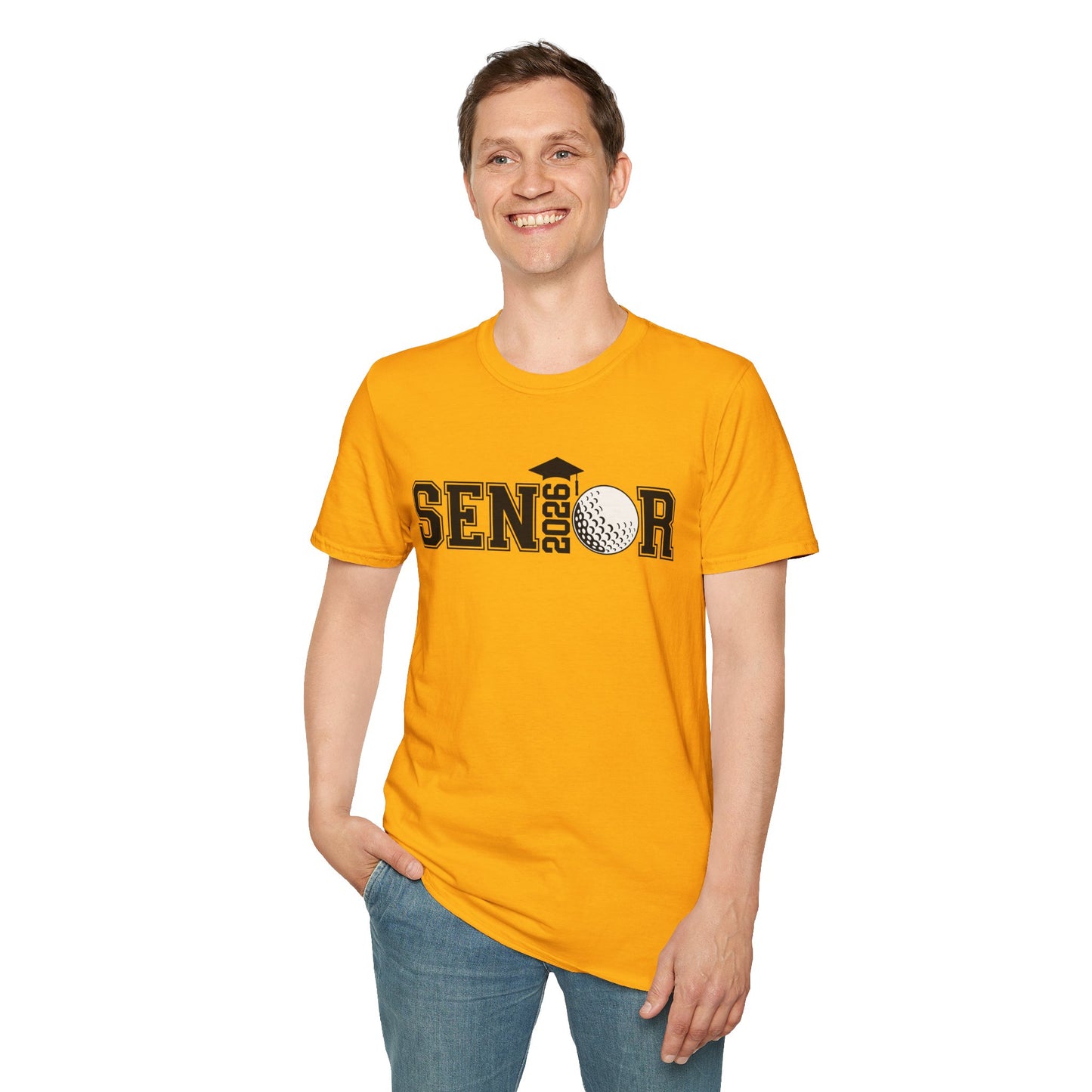 Senior Golf 2026 Unisex T-Shirt – Graduation Tee, Senior Shirt, Gift for Graduates, Class of 2026 Merchandise, Cool Casual Wear