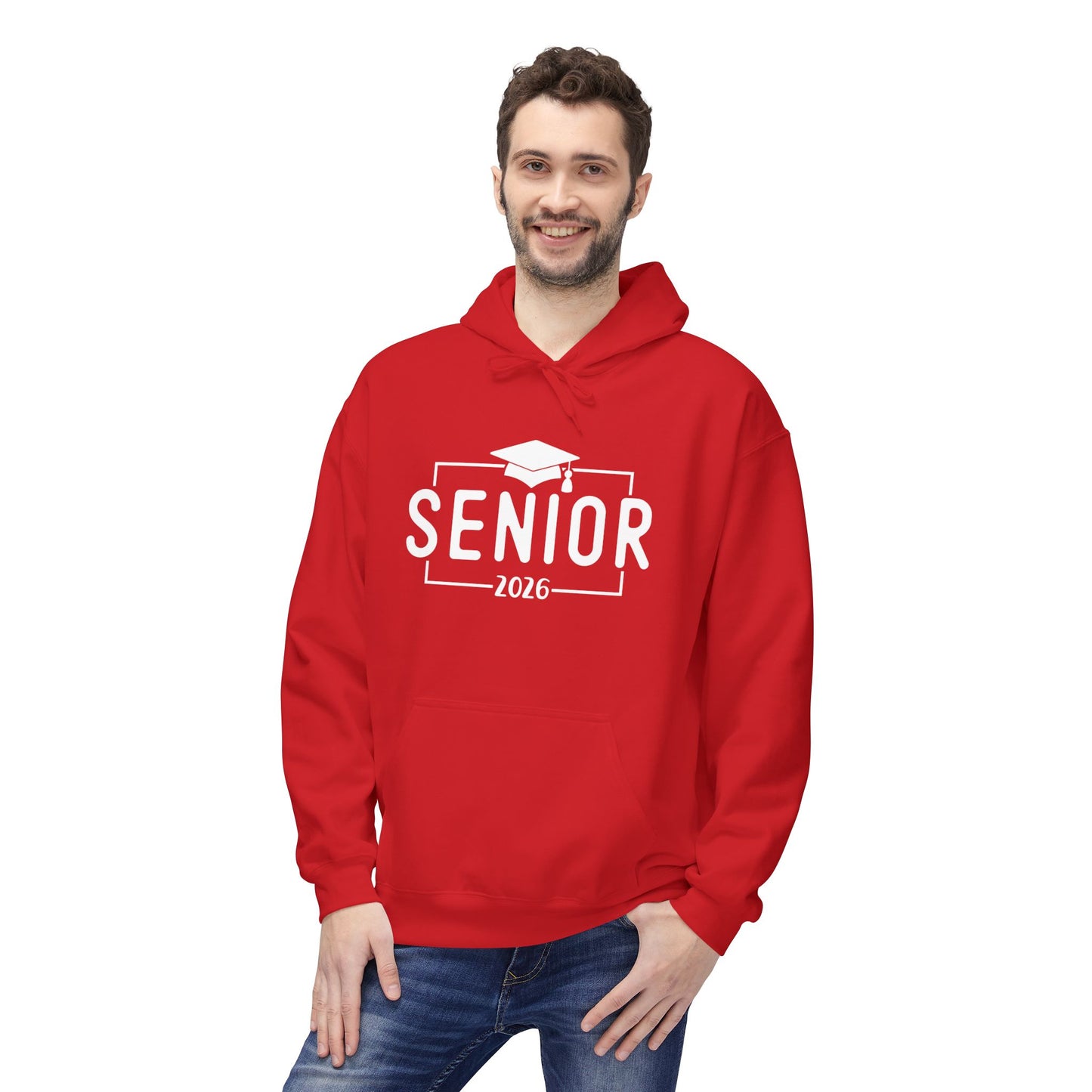 2026 Senior Unisex Midweight Fleece Hoodie, Graduation Gift, Class of 2026 Apparel, Cozy Hoodie, Unique Grad Clothing, High School Senior
