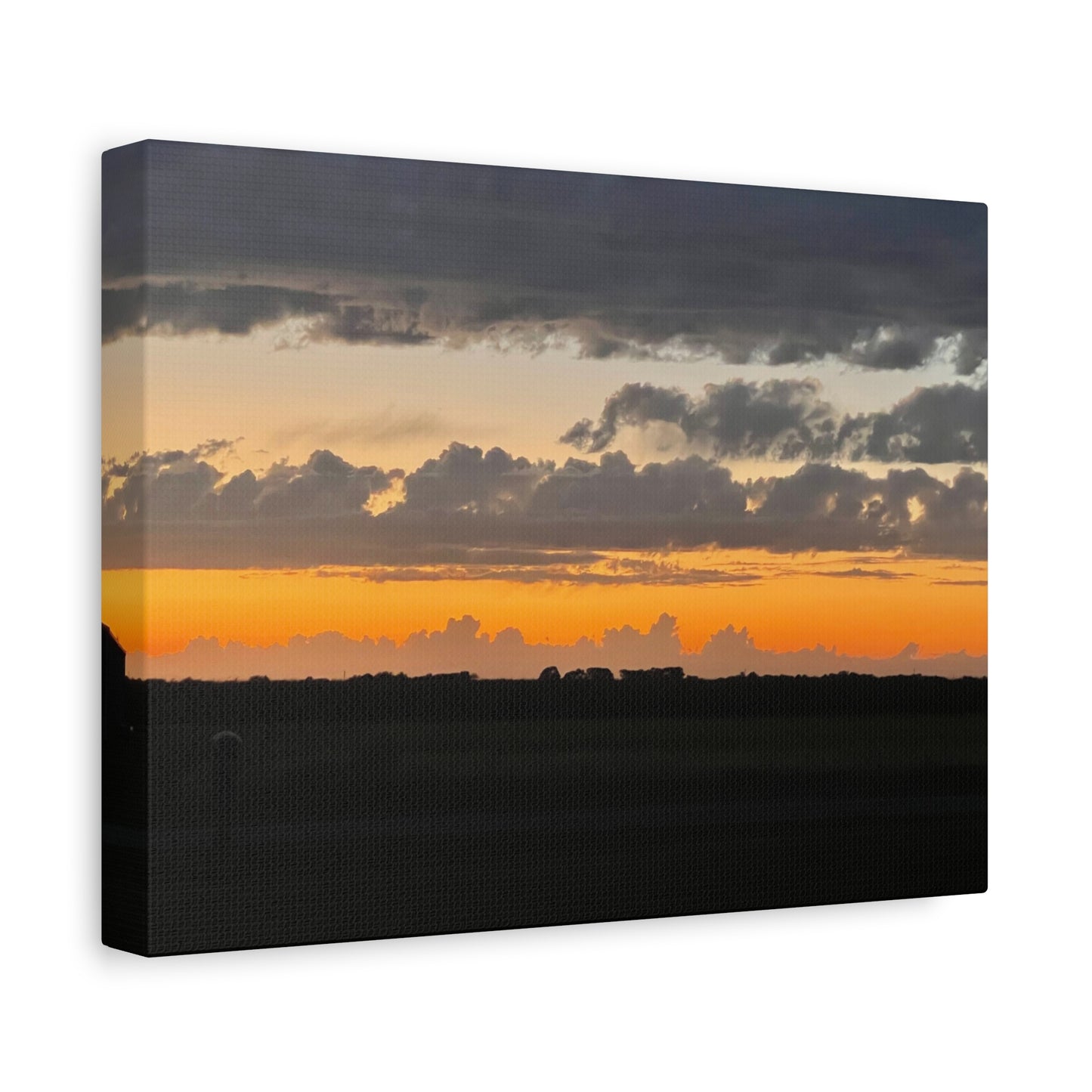 Sunset Canvas Art Print, Wall Decor for Home, Gift for Nature Lovers, Modern Art, Vibrant Landscape, Living Room Decor