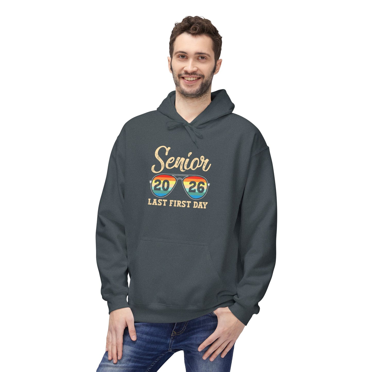 Senior Last First Day Hoodie, Graduation Gift, Class of 2024 Sweatshirt, College Bound Apparel, Unisex Fleece Hoodie