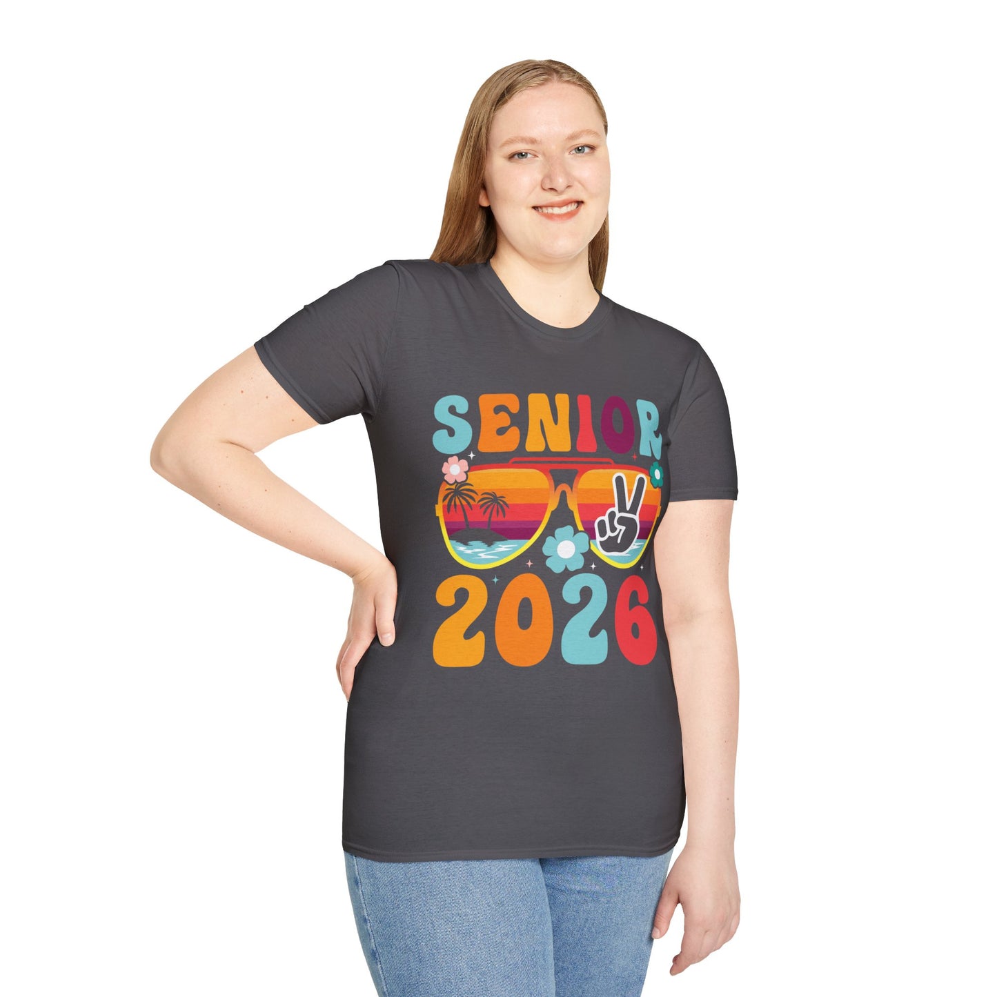 2026 Senior T-Shirt, Unisex Softstyle Tee, Graduation Gift, Summer Vibes Shirt, Class of 2026, Senior Celebration Apparel