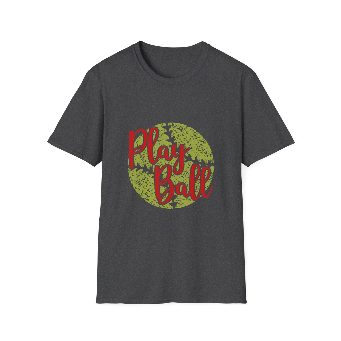 Play Ball Unisex Softstyle T-Shirt, Sporty Tee, Gift for Baseball Fans, Casual Wear, Team Spirit Apparel, Summer Outfit