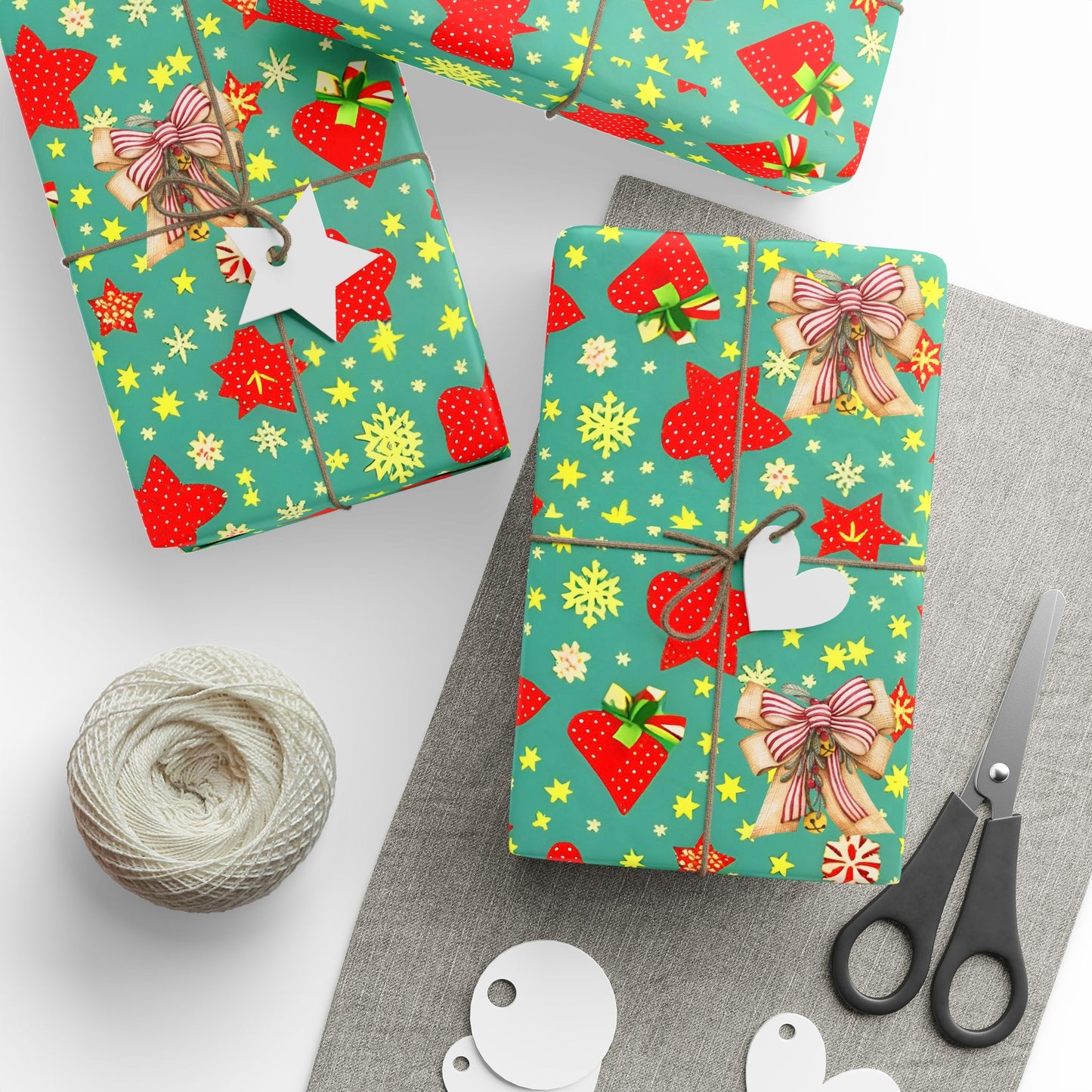 Christmas Wrapping Paper, Festive Gift Wrap for Holidays, Colorful Holiday Wrap, Eco-Friendly Metallic Wrap, Perfect for Gifts
