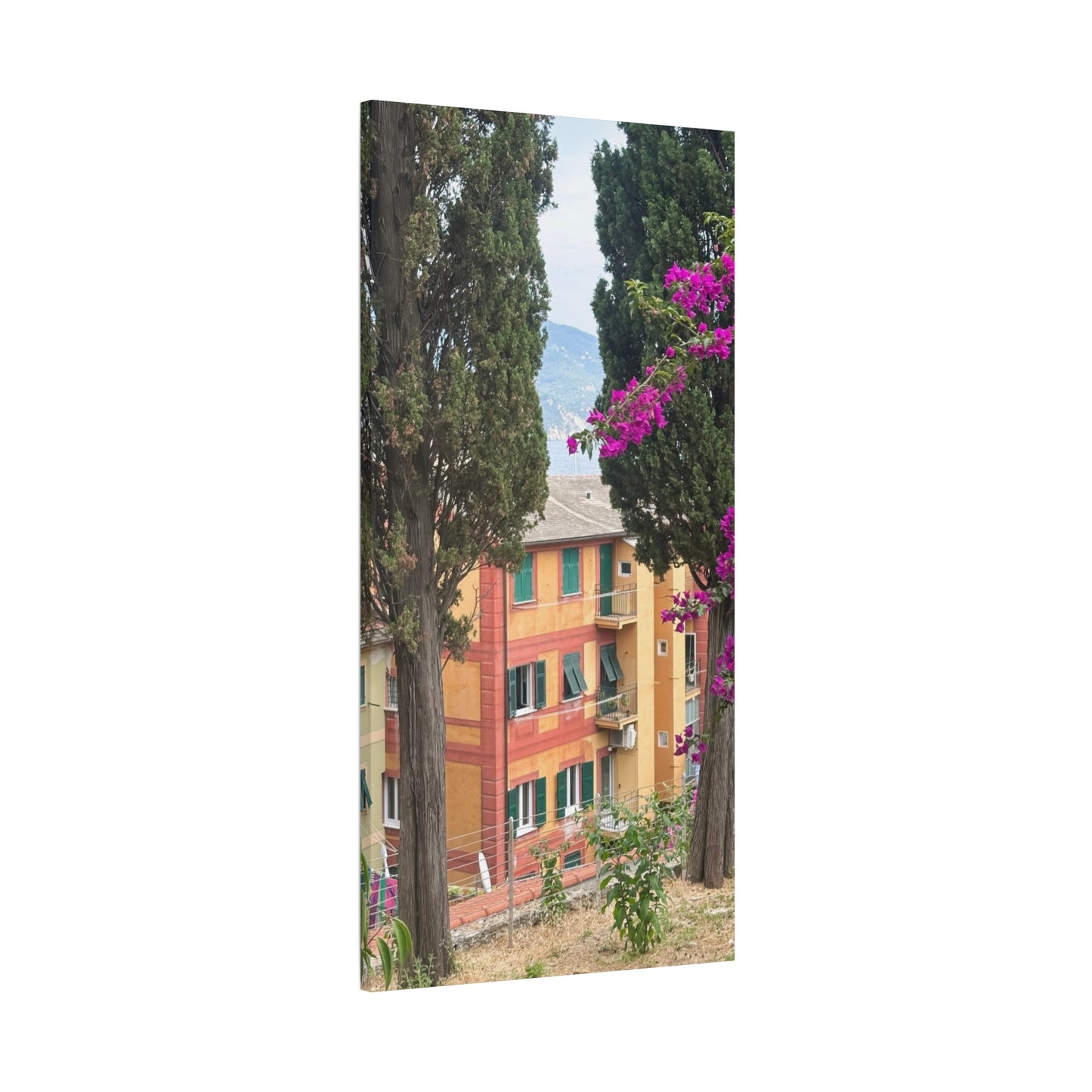 Italian Home and Country SideMatte Canvas Wall Art, Floral Home Decor, Artistic Stretched Canvas, Botanical Print, Modern Wall Decor