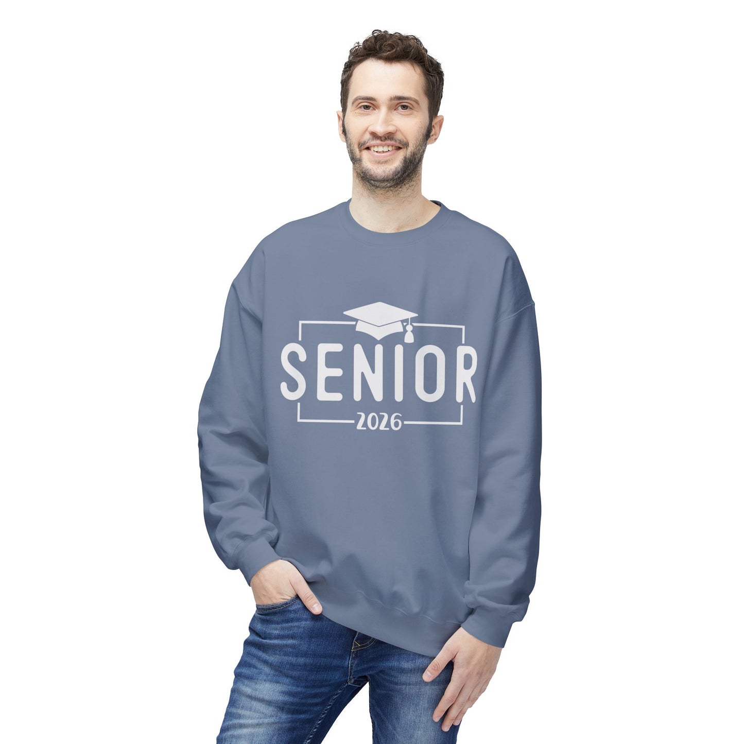Senior 2026 Fleece Crewneck Sweatshirt - Perfect for Graduation, Class of 2026, Cozy Gift for Graduates, Unisex Crew Sweatshirt, Casual Wear