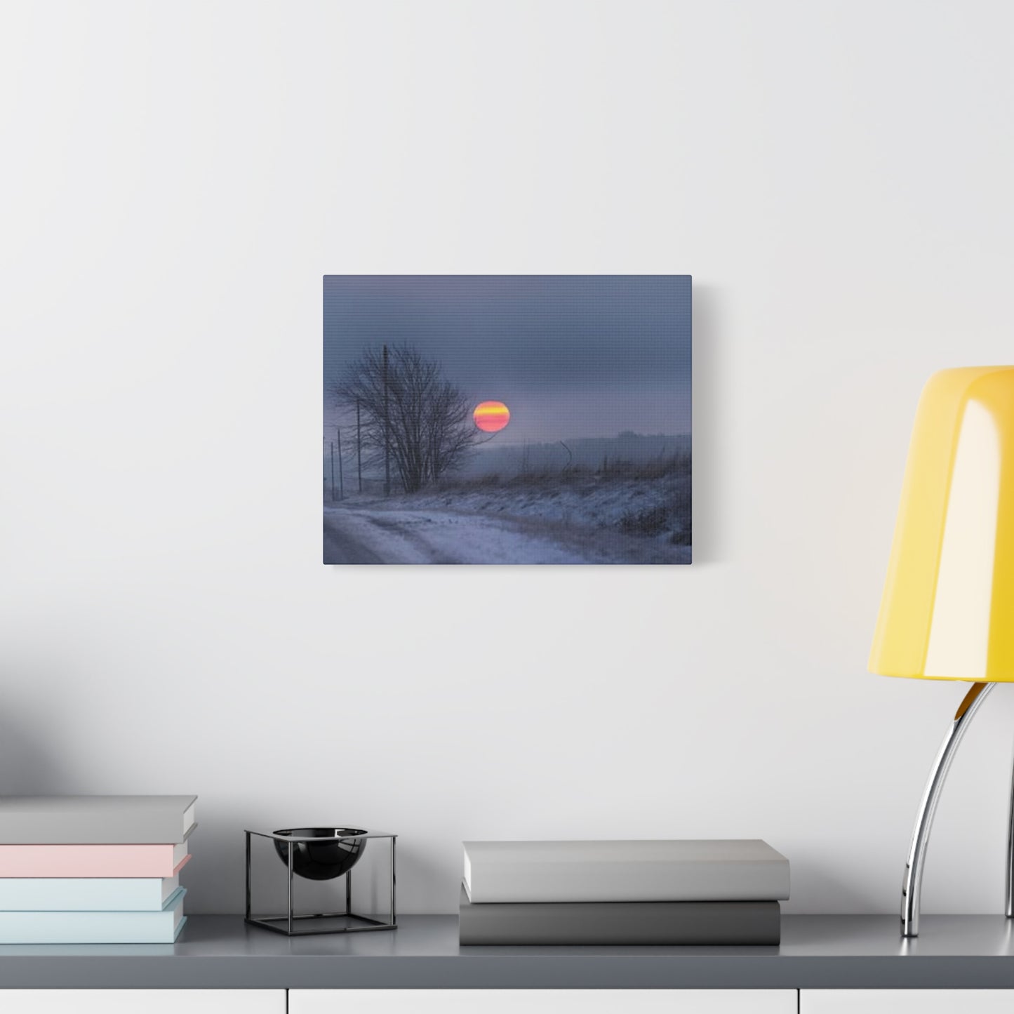 Serene Sunset Canvas Print, Home Decor Art, Relaxing Wall Art, Nature Decor, Scenic Landscape, Perfect Gift for Nature Lovers