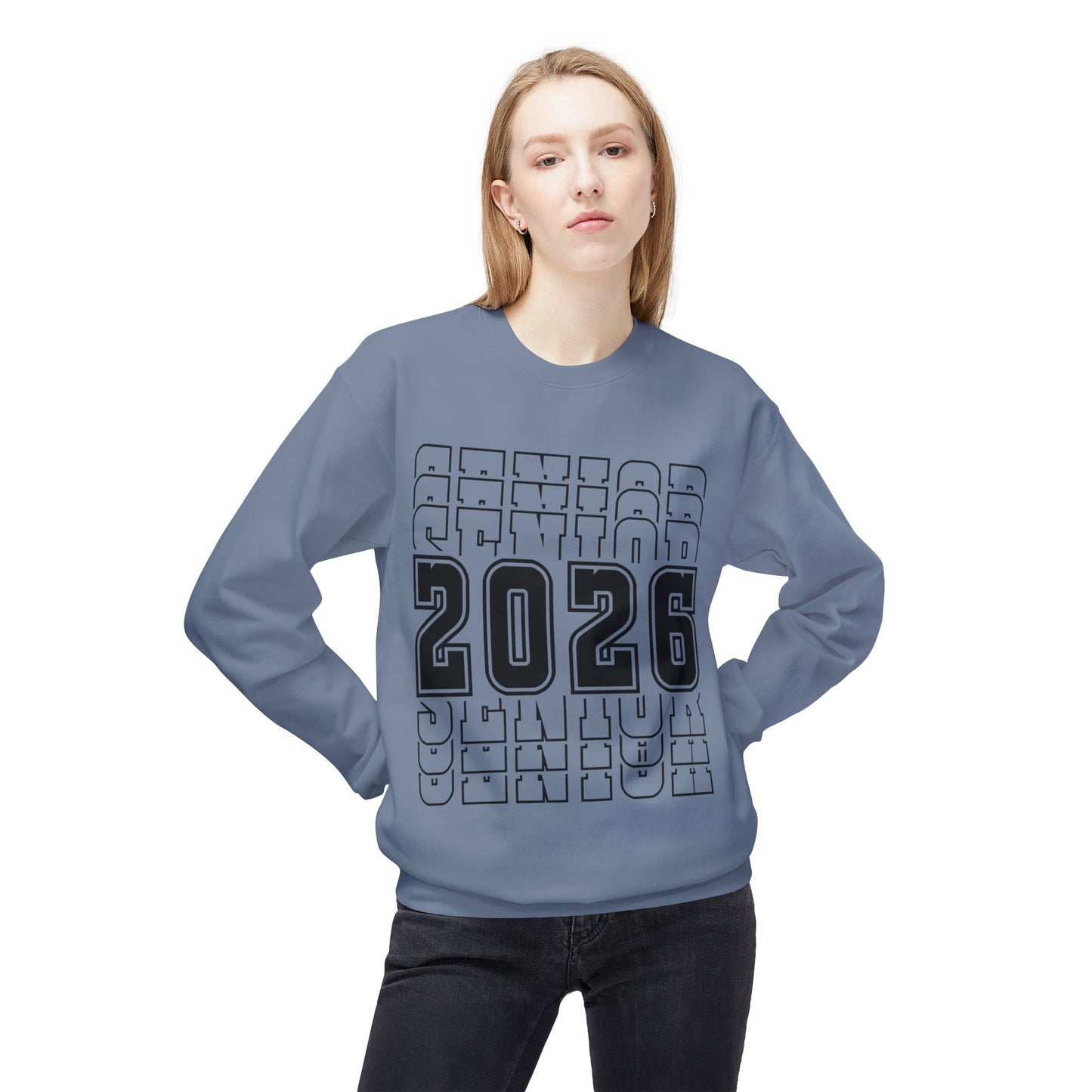 Stylish Senior Sweatshirt for Class of 2026, Unisex Crewneck, Graduation Gift, College Bound, Cozy Apparel, Trendy Layering Piece