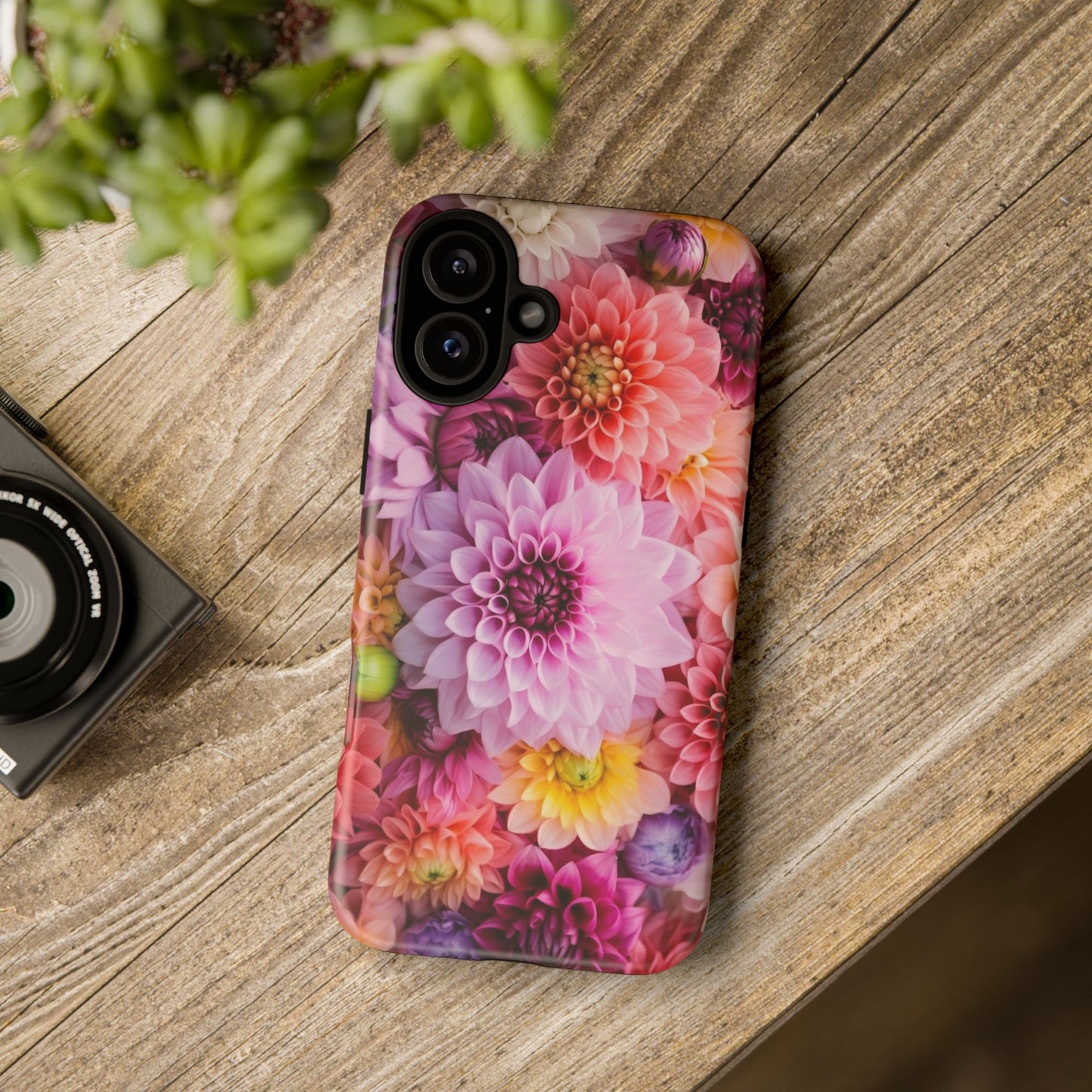 Floral iPhone Case, Tough Floral Phone Cover, Flower Pattern Case, Spring Design, Gift for Her, Durable Phone Accessory