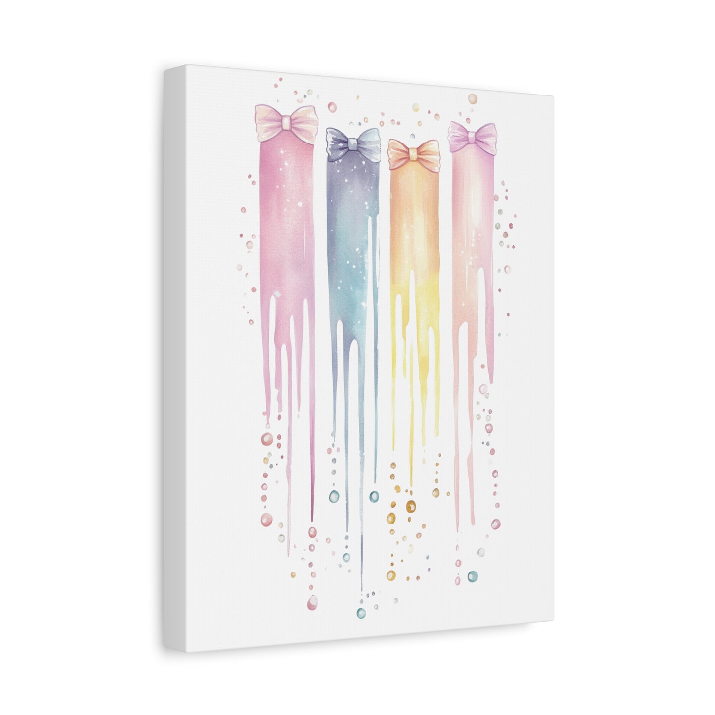 Pastel Drip Colorful Bow Decor