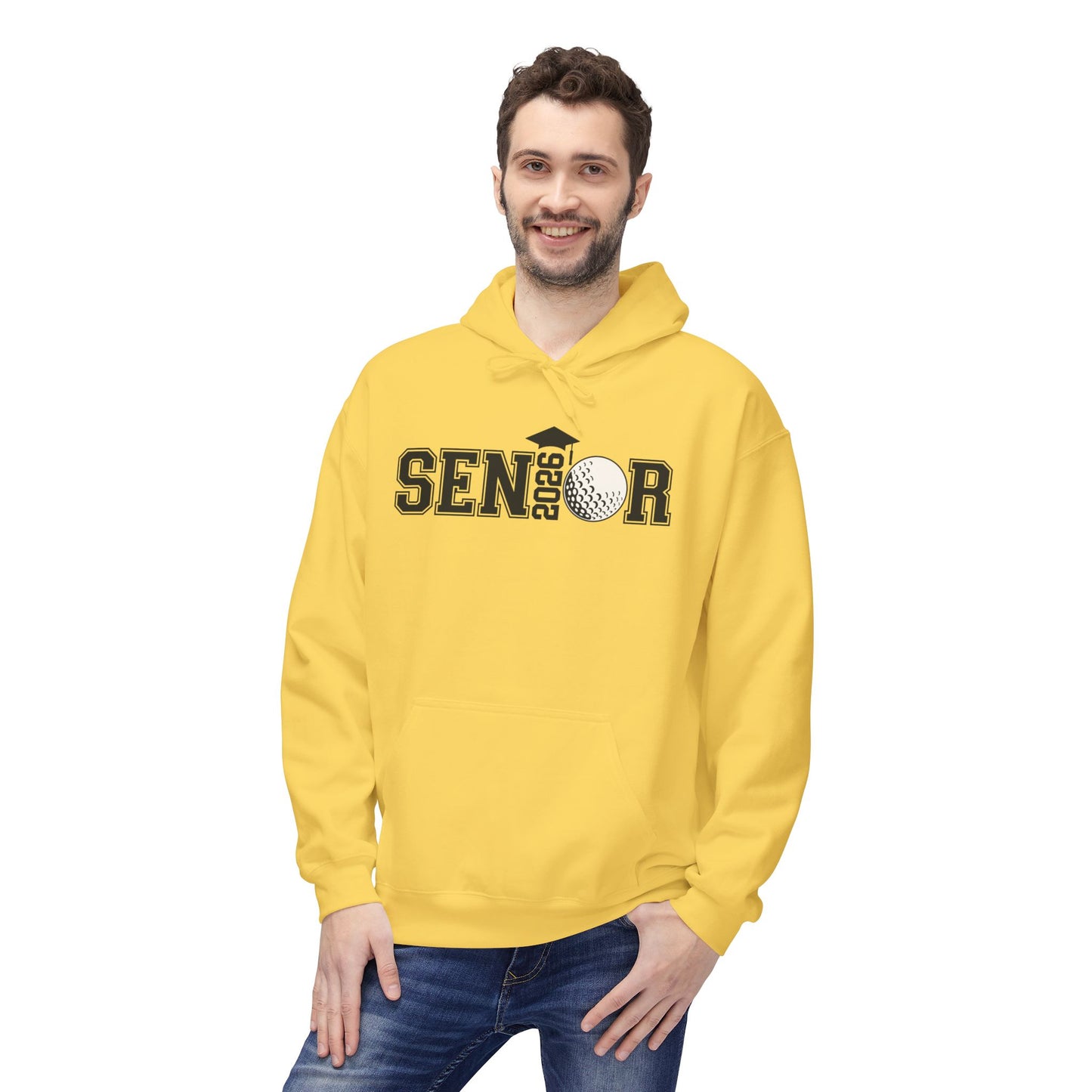 Senior- Golf Fleece Hoodie - Perfect for Graduates, Cozy Gift for Seniors, College Prep, Class of 2023, Warm and Stylish