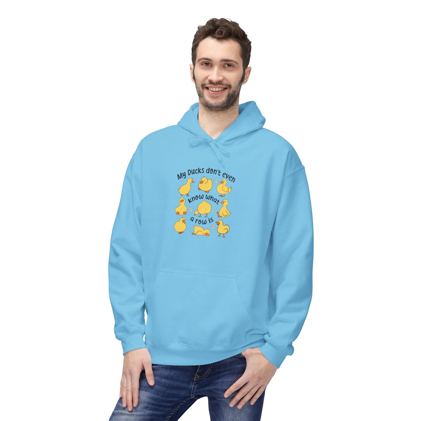 My Duck Didn’t Even Fleece Hoodie, Cozy Animal Lover Gift, Fun Birthday Present, Cute Casual Wear, Duck-Themed Apparel, Warm Hoodie