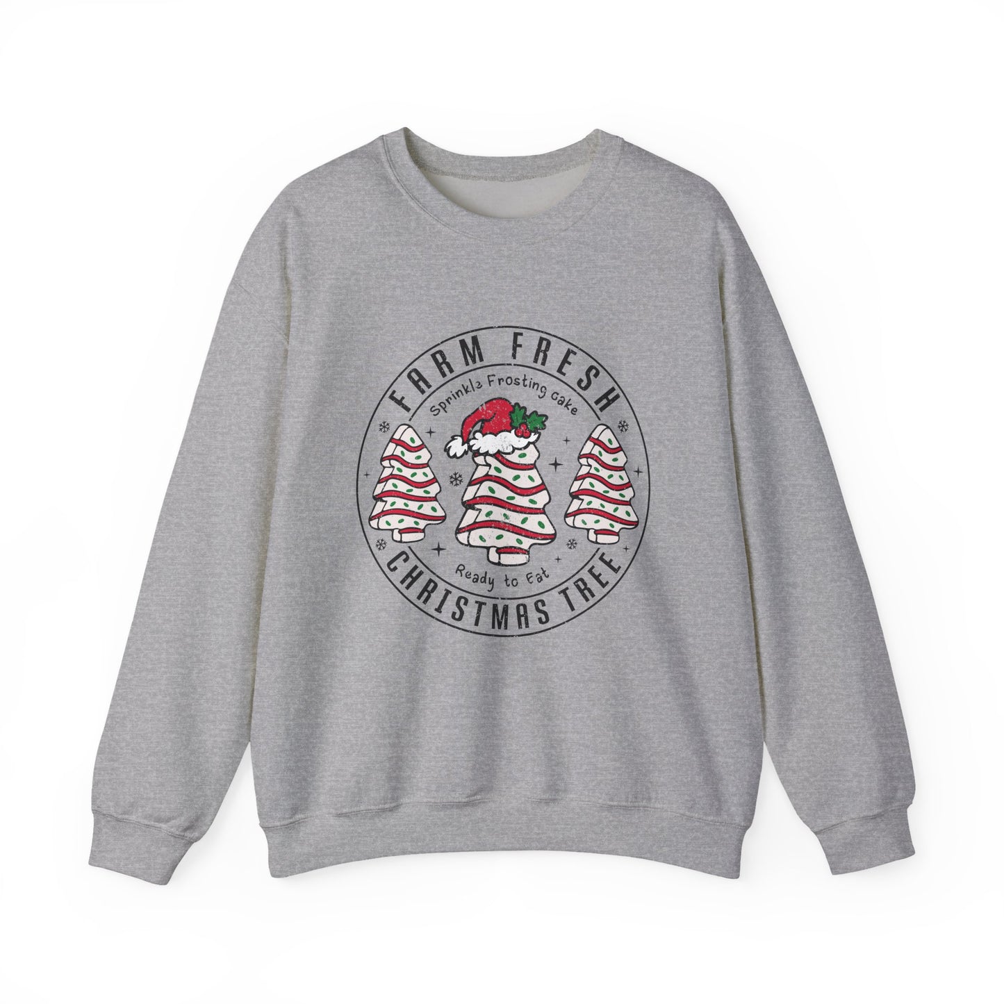 Farm Fresh Christmas Crewneck Sweatshirt, Cozy Holiday Apparel, Unisex Winter Gift, Cute Sweatshirt, Festive Clothing