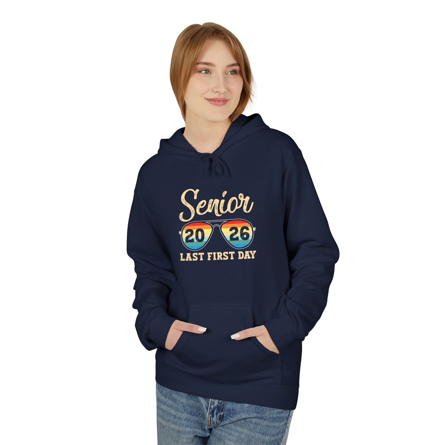 Senior Last First Day Hoodie, Graduation Gift, Class of 2024 Sweatshirt, College Bound Apparel, Unisex Fleece Hoodie