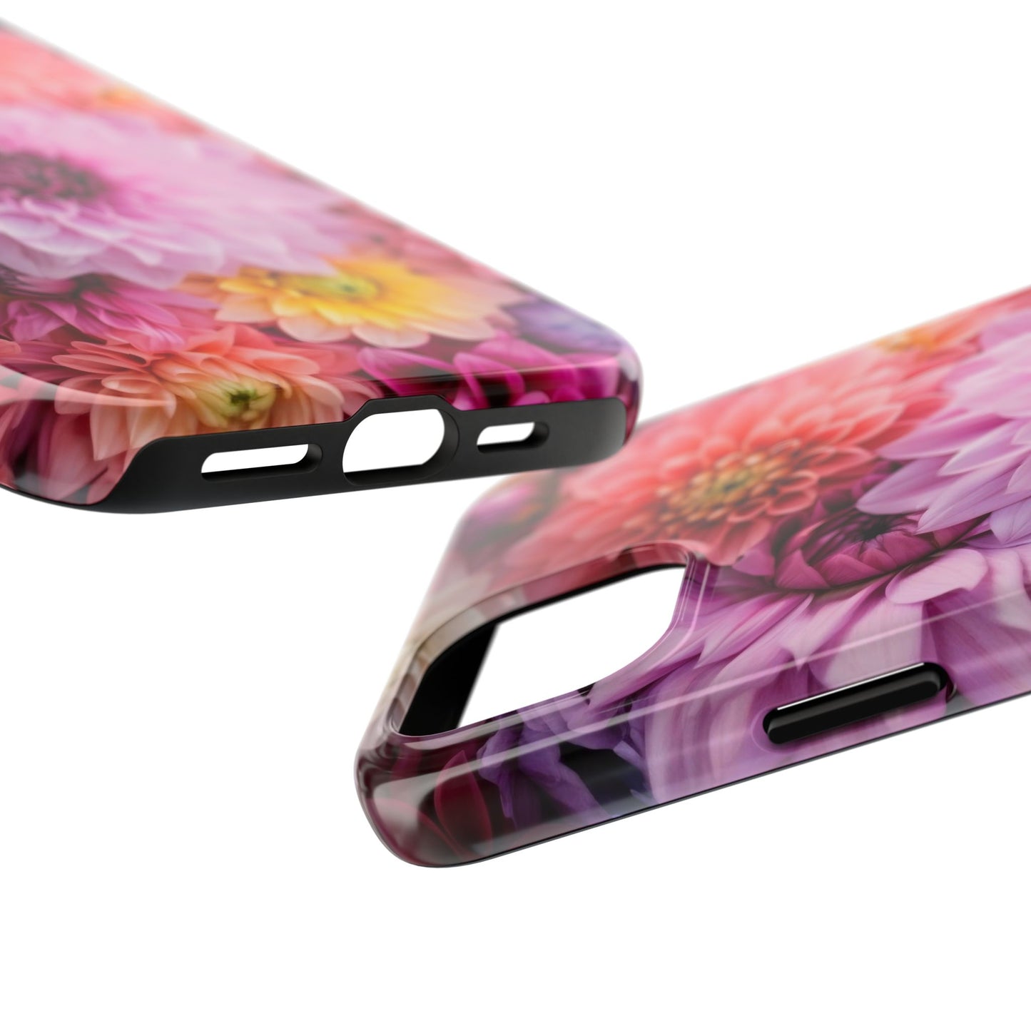 Floral Tough Phone Cases, Durable Phone Cover, Flower Print Case, Gift for Her, Spring Accessories, Custom Phone Case