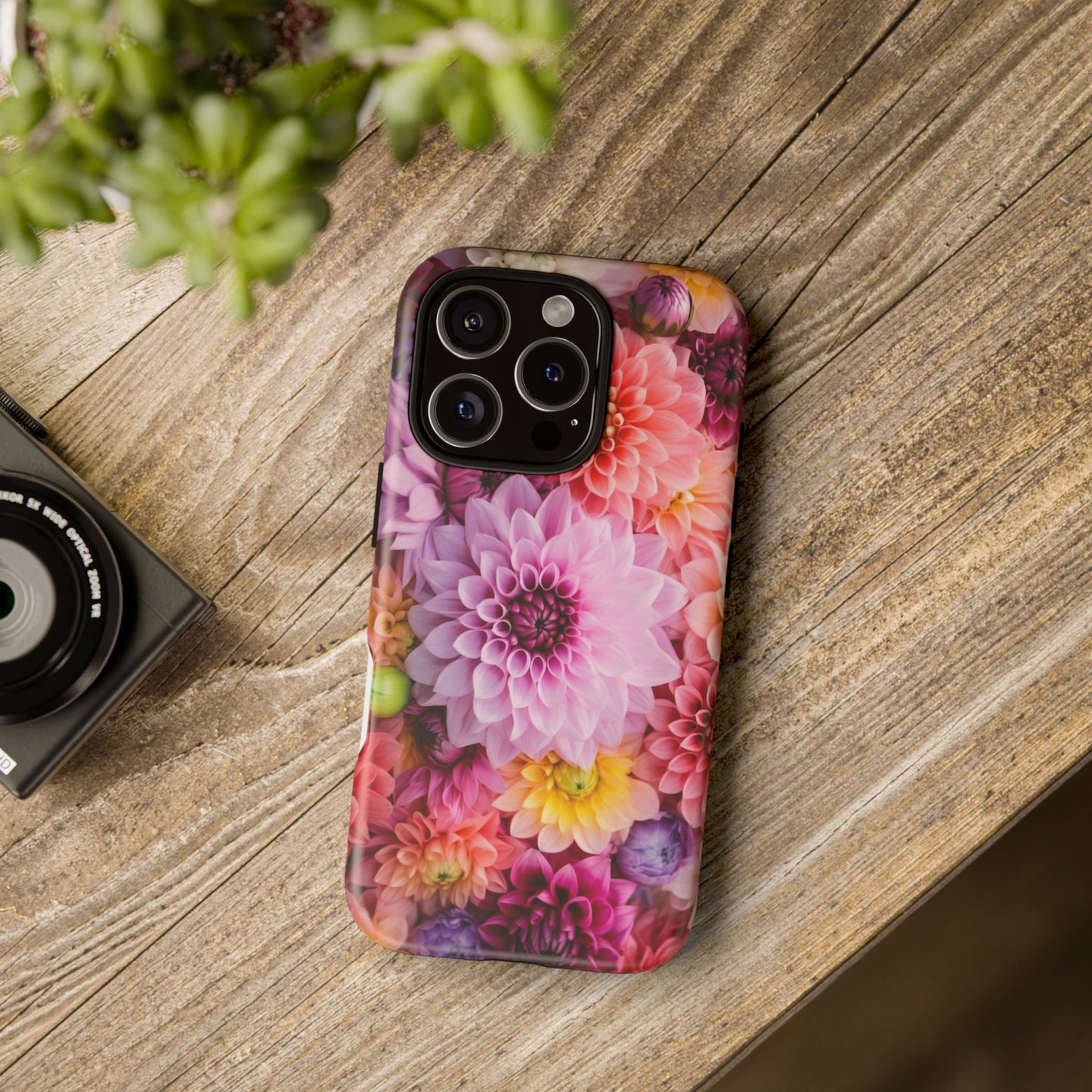 Floral iPhone Case, Tough Floral Phone Cover, Flower Pattern Case, Spring Design, Gift for Her, Durable Phone Accessory