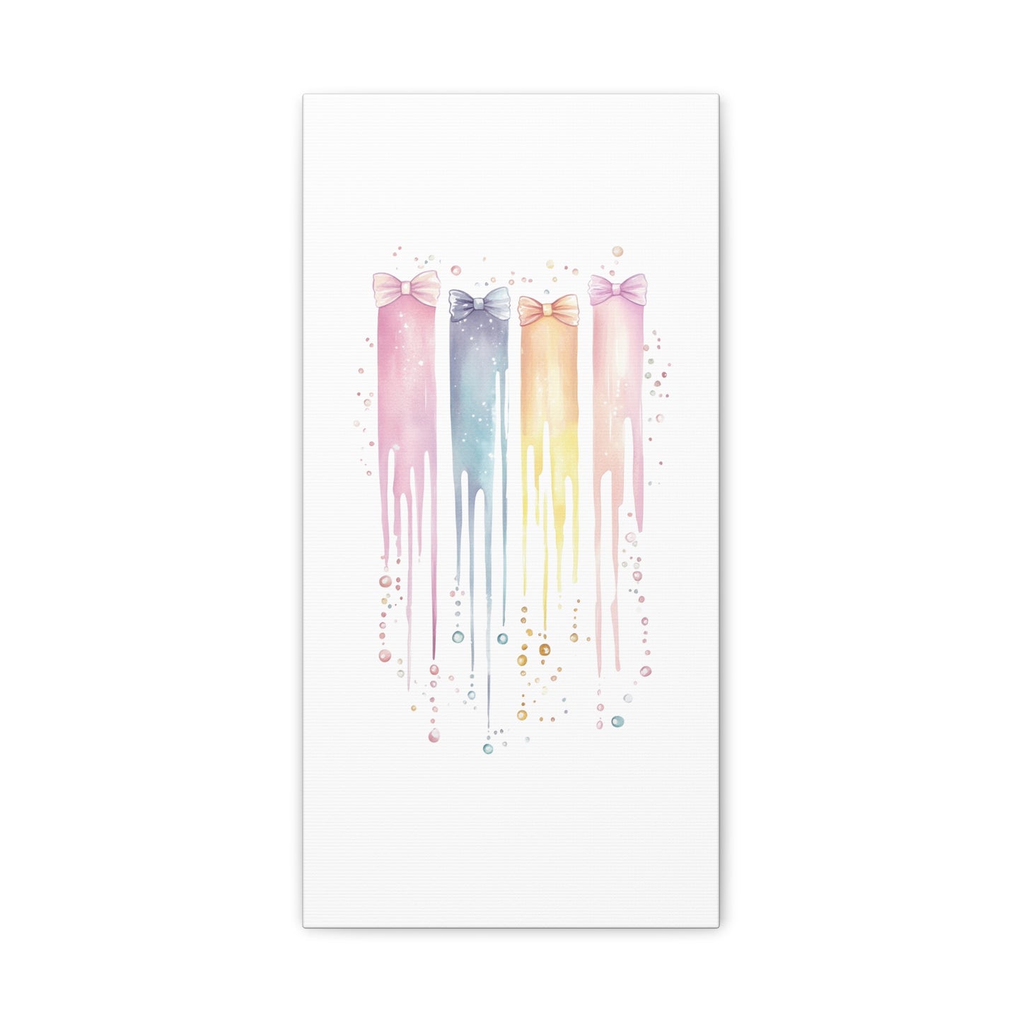 Pastel Drip Colorful Bow Decor