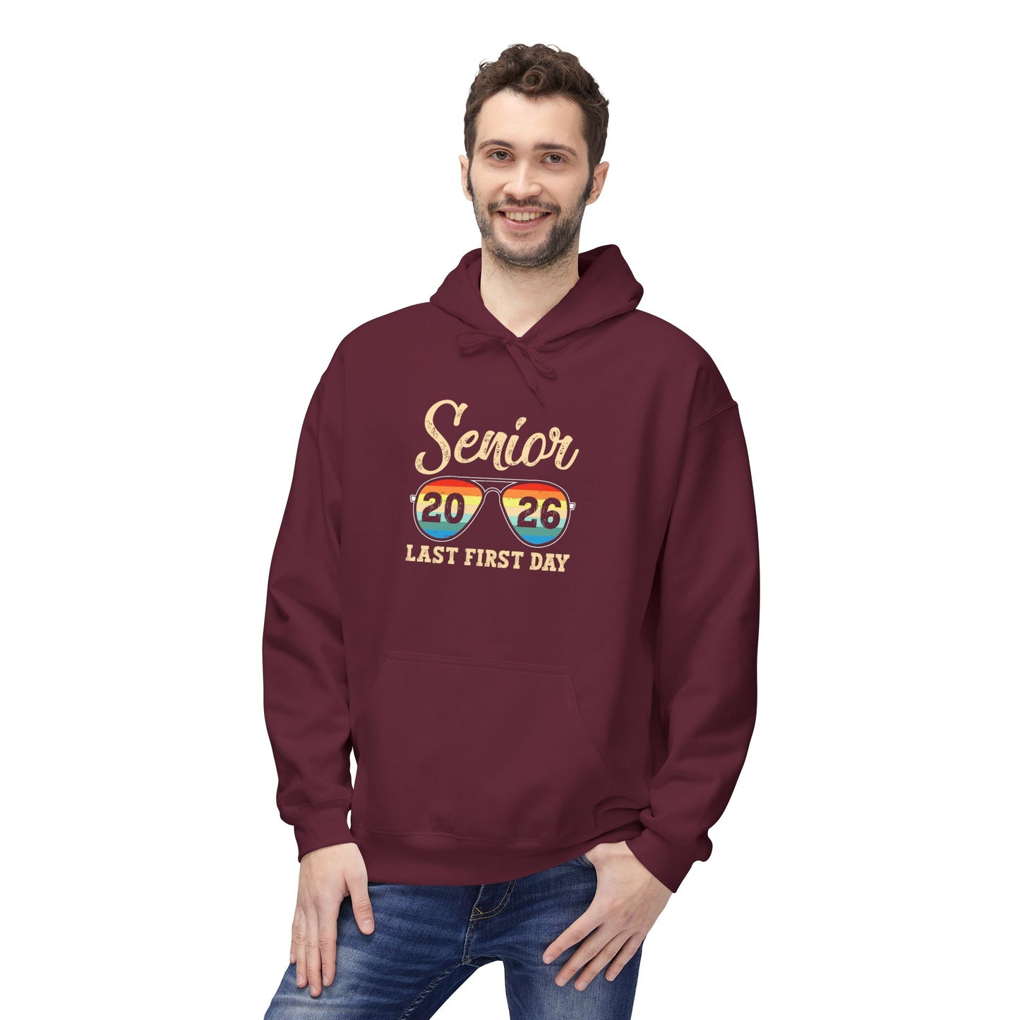 Senior Last First Day Hoodie, Graduation Gift, Class of 2024 Sweatshirt, College Bound Apparel, Unisex Fleece Hoodie