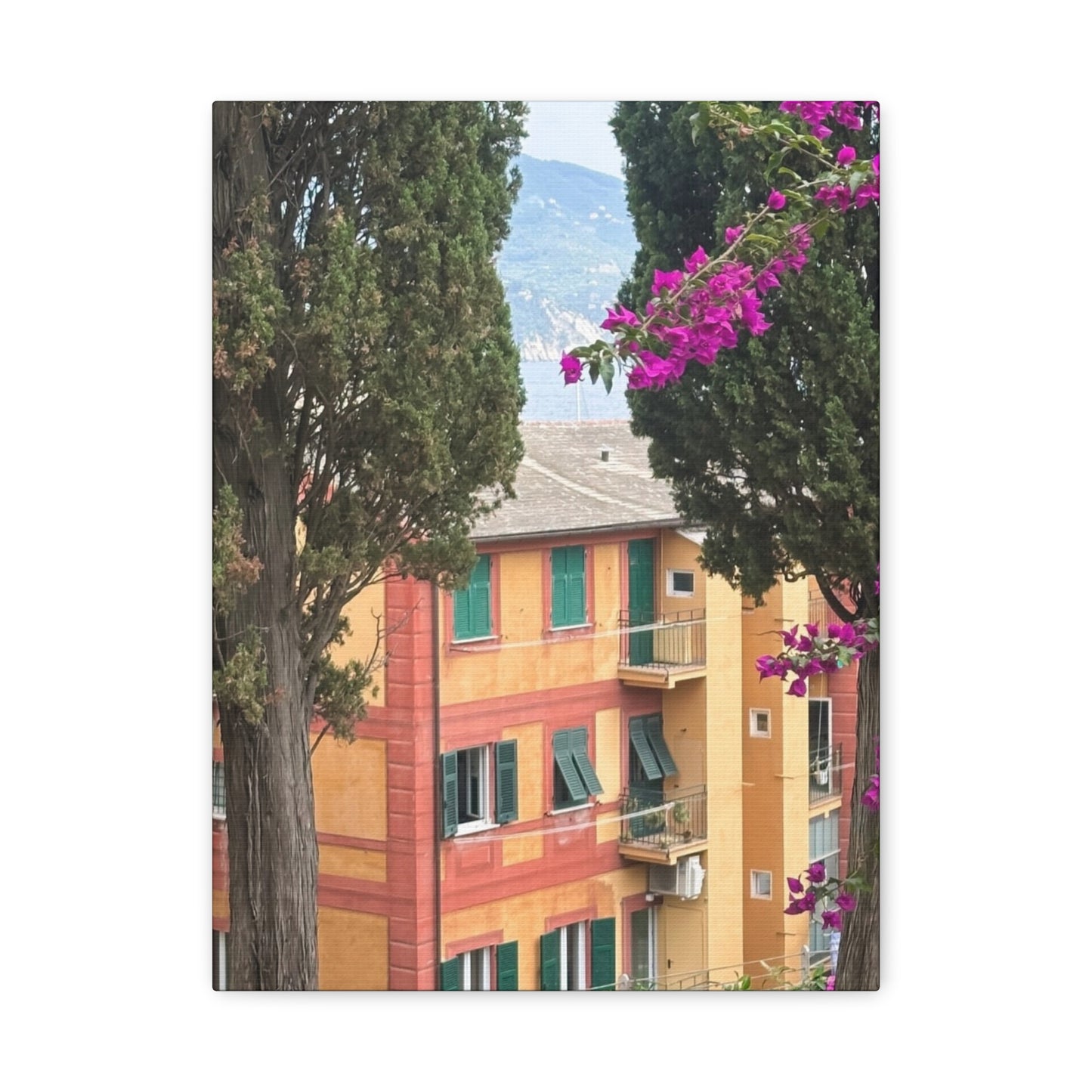 Italian Home and Country SideMatte Canvas Wall Art, Floral Home Decor, Artistic Stretched Canvas, Botanical Print, Modern Wall Decor